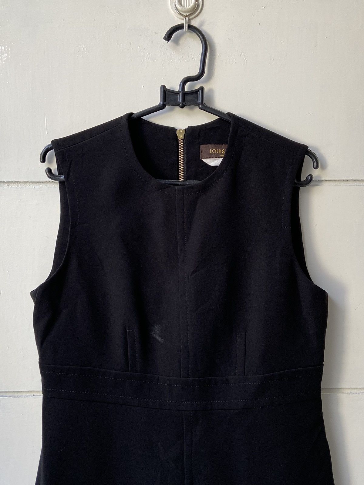 Louis Vuitton LOUIS VUITTON Black Midi Dress Size XS / US 0-2 / IT 36-38 - 3 Thumbnail