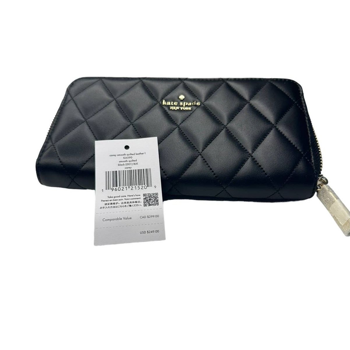 Kate Spade Kate Spade Carey quilted leather Black Continental Wallet Size ONE SIZE - 7 Thumbnail