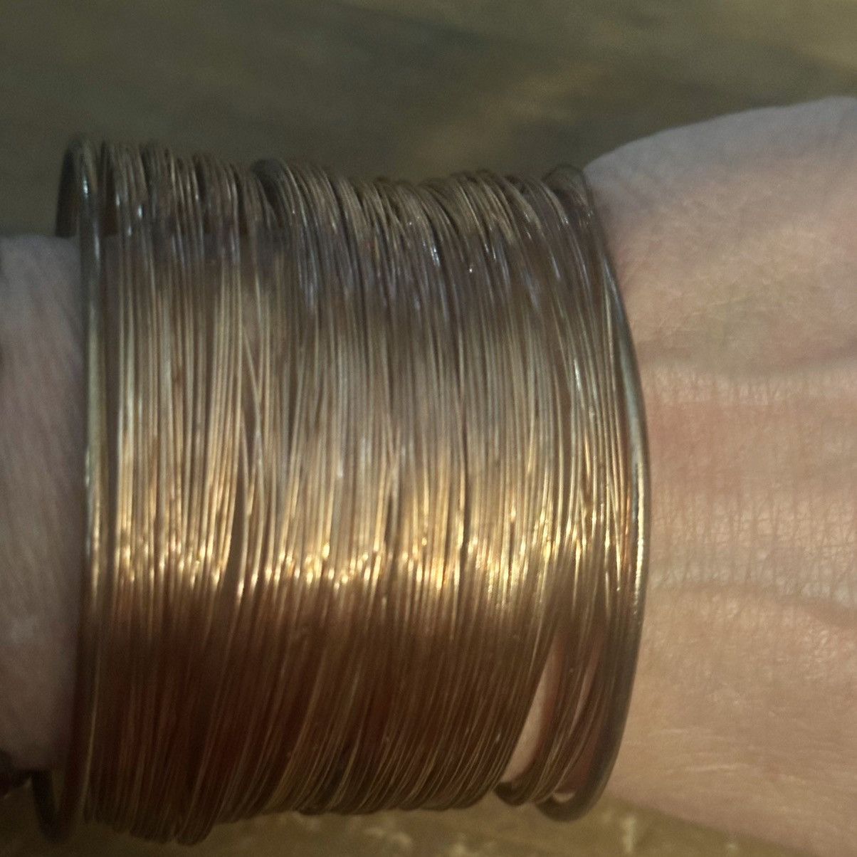 Other Wide copper multi wire cuff bracelet Size ONE SIZE - 4 Thumbnail