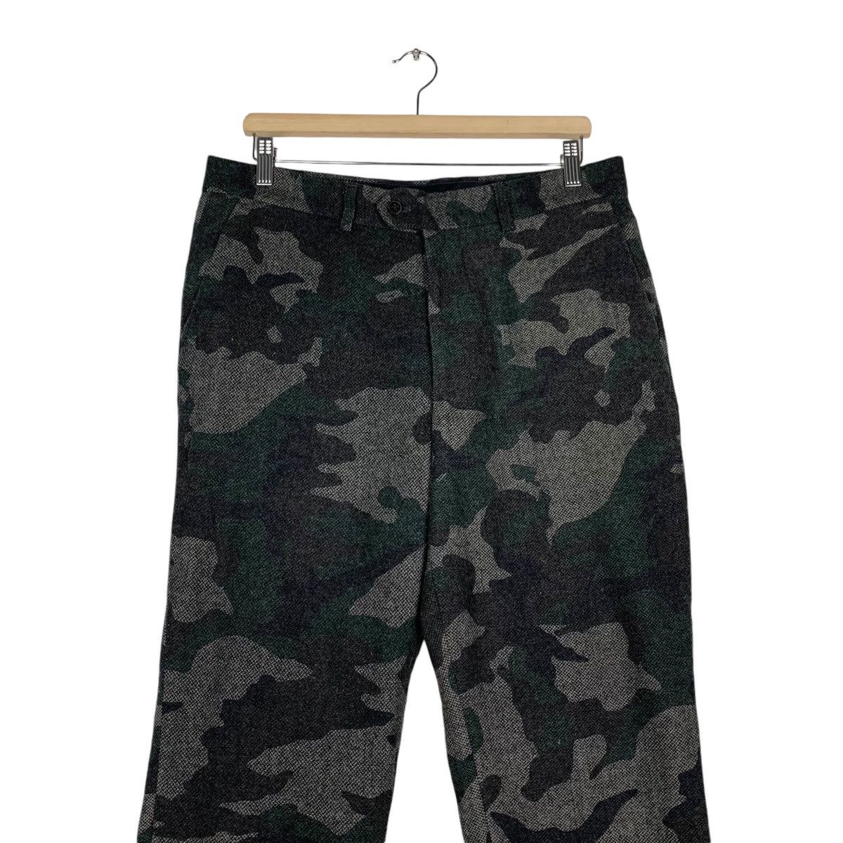 Global Work GLOBAL WORK Green Camo Casual Pant #1384-C63 Size US 34 / EU 50 - 3 Thumbnail