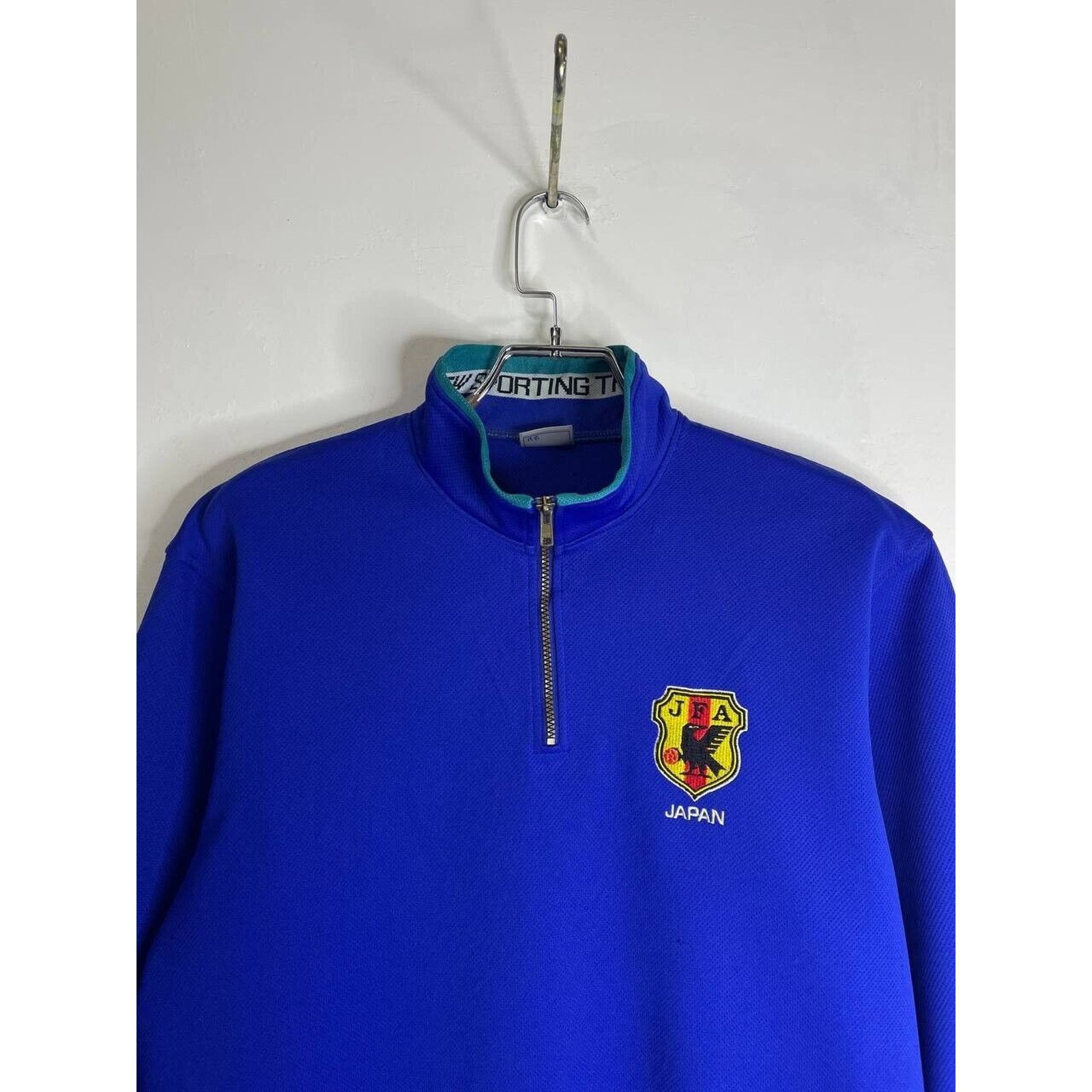 Asics × Vintage Vintage Asics Japan National Team Quarter Zip Sweatshirt Size US S / EU 44-46 / 1 - 4 Thumbnail