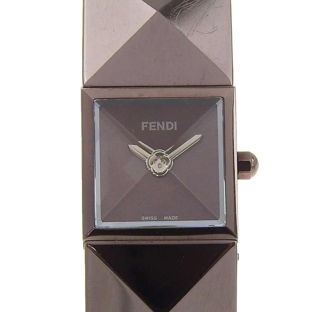 Fendi Fendi Fendi Pyramid Stainless Steel Watch Metal Quartz 4260L DUTY FREE for USA Size ONE SIZE - 1 Thumbnail