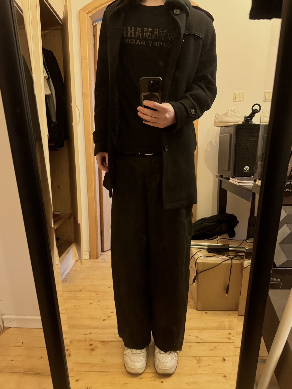 Katharine Hamnett London 1990s Heavy Wool Military Coat Size US M / EU 48-50 / 2 - 10 Thumbnail