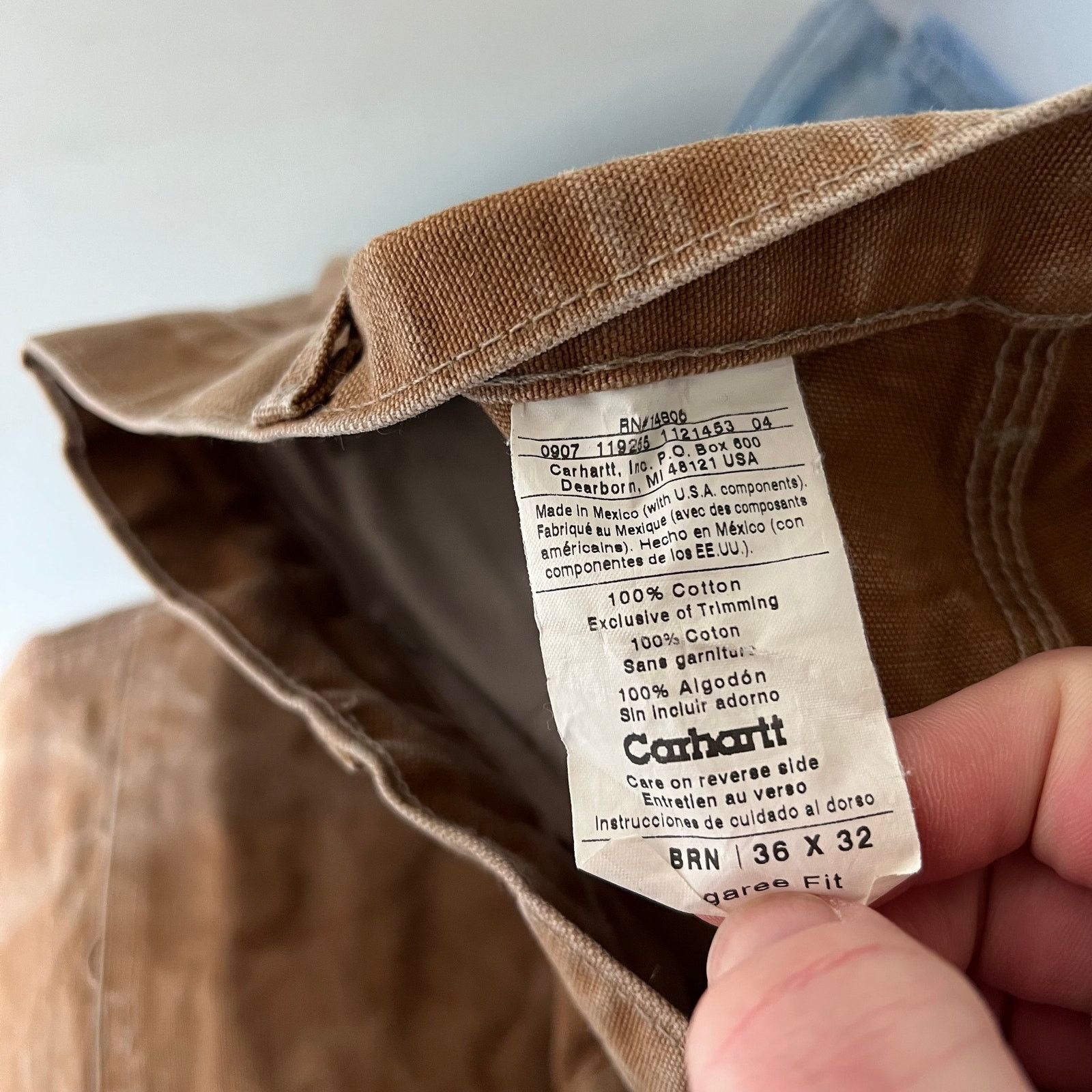 Carhartt × Vintage Vintage Y2K Carhartt brown double knee work carpenter pants Size US 34 / EU 50 - 7 Thumbnail