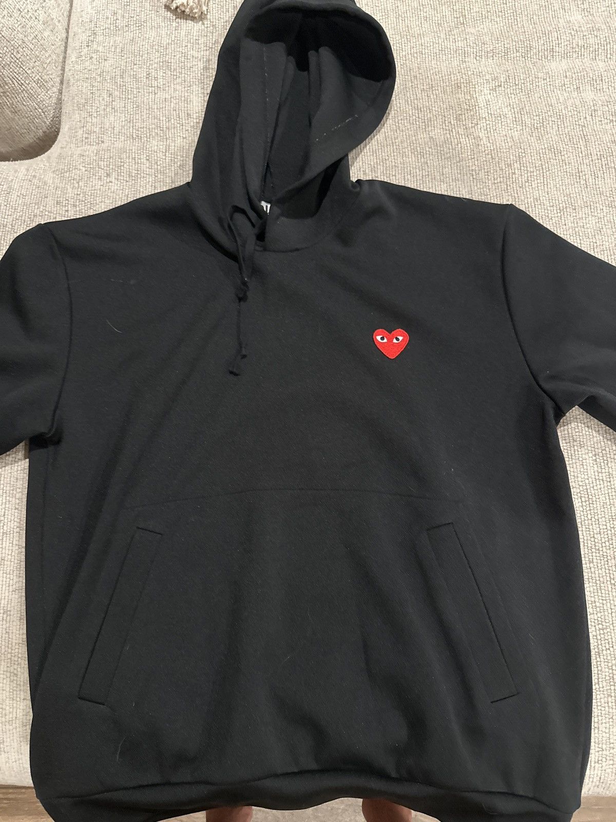 image of Comme Des Garcons Black Heart Comme De Garcons Hoodie, Men's (Size XL)