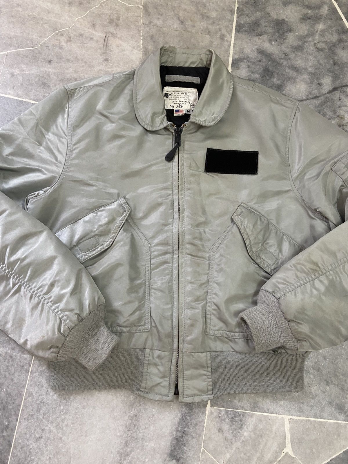 I. Spiewak And Sons Spiewak CPW-45 Flight Bomber Jacket Made in USA Size Medium Size US M / EU 48-50 / 2 - 10 Thumbnail
