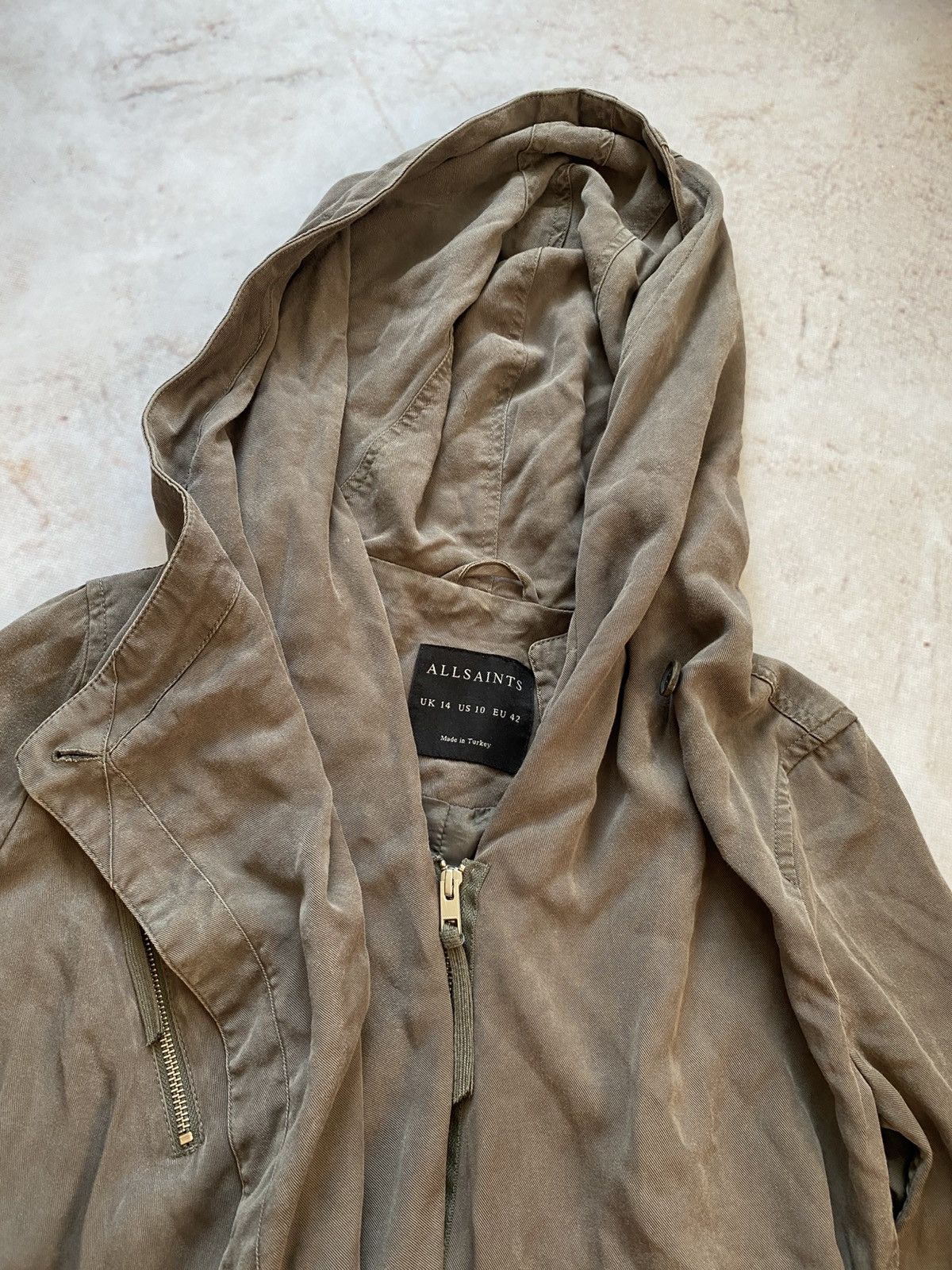 Allsaints × If Six Was Nine CRAZY RICK OWENS STYLE DISTRESSED MULTI ZIPPER CARGO JACKET Size L / US 10 / IT 46 - 5 Thumbnail