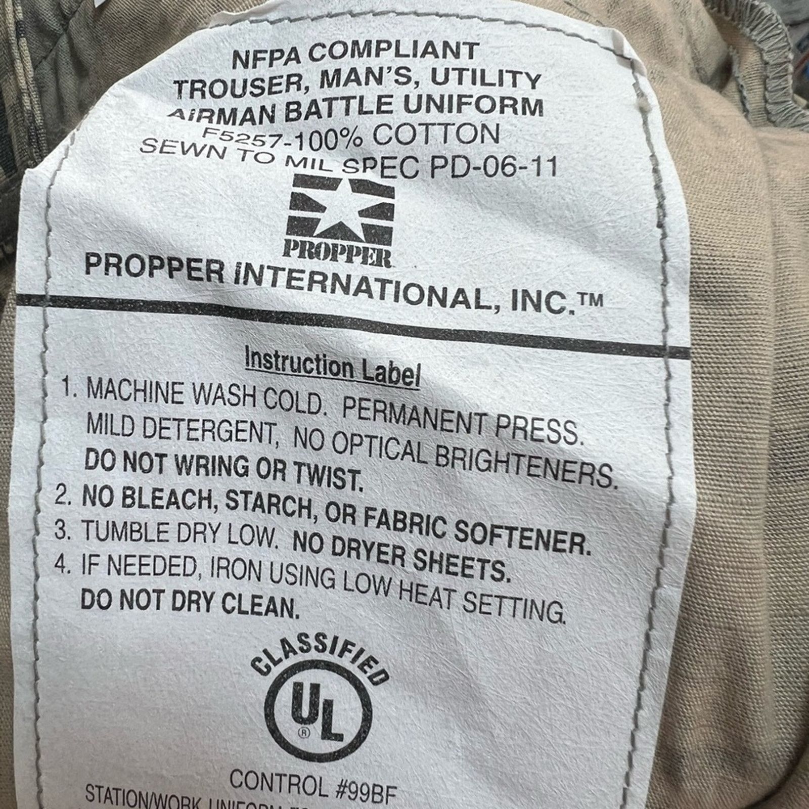 Propper Propper Men's BDU Trouser Ripstop Military W33-34xL35-36 NWT Size US 34 / EU 50 - 7 Thumbnail