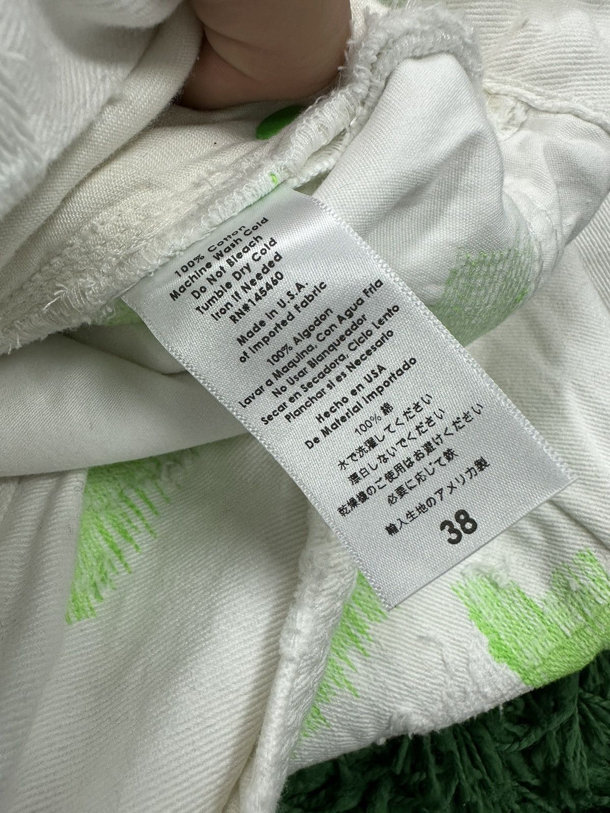 Endless Endless Denim White Green Jeans 38 Size US 38 / EU 54 - 4 Thumbnail