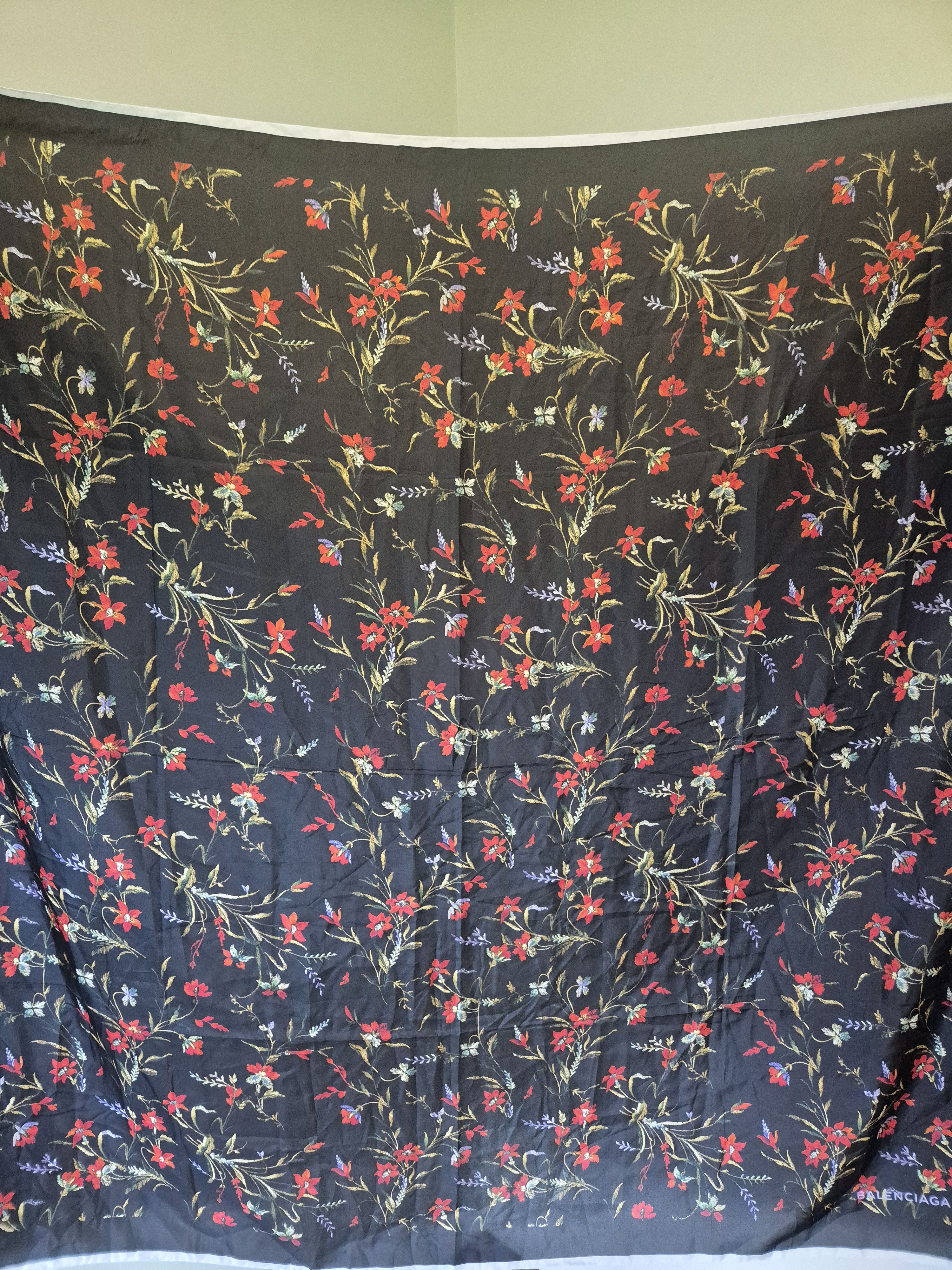 Balenciaga Balenciaga silk floral scarf Size ONE SIZE - 7 Thumbnail