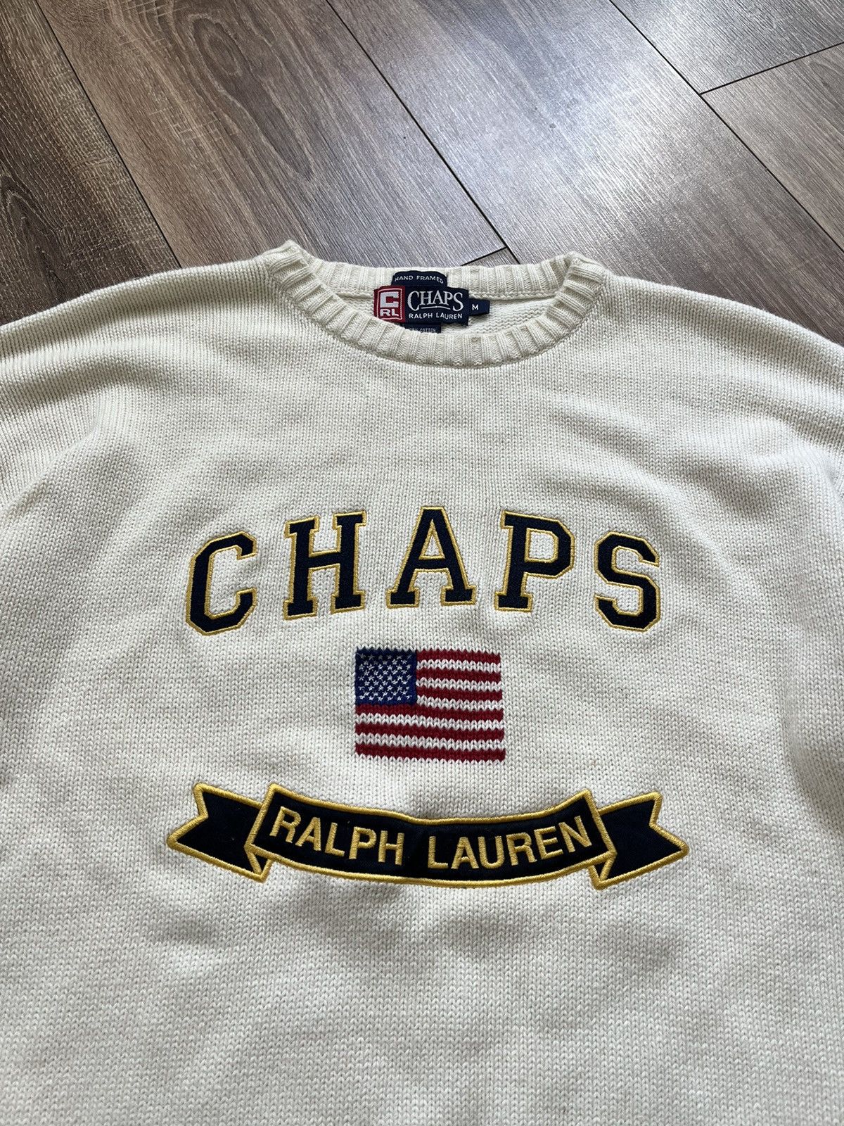 Ralph Lauren 🔥RARE🔥 Vintage Ralph Lauren Chaps Big Logo Sweter Size US M / EU 48-50 / 2 - 4 Thumbnail