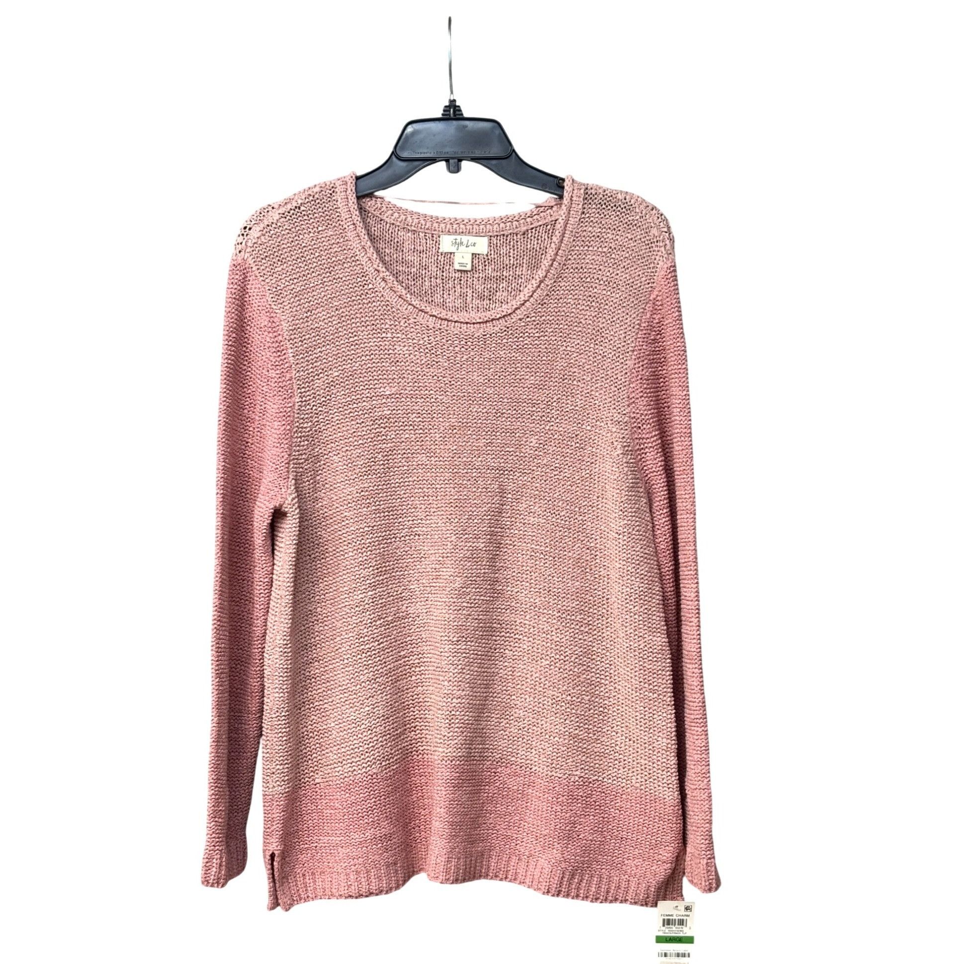 Other Style & Co Acrylic/Nylon Knit Sweater, Hibiscus/ French Tuli Size L / US 10 / IT 46 - 9 Thumbnail