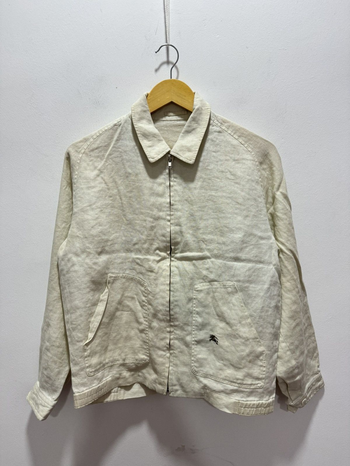 Burberry × Vintage BURBERRY ZIP UP DISTRESSED JACKET Size US S / EU 44-46 / 1 - 1 Thumbnail