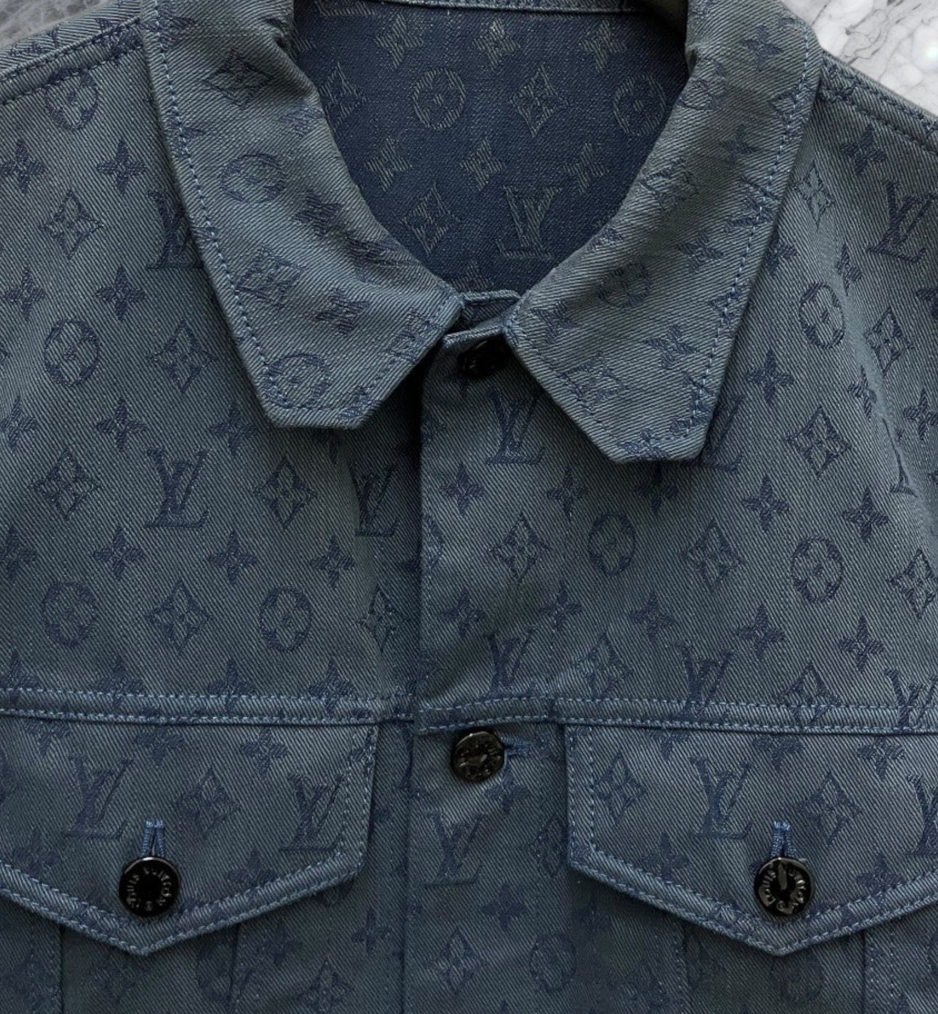 Louis Vuitton Louis Vuitton LV Monogram Logo Cotton Denim Jacket Size US L / EU 52-54 / 3 - 3 Thumbnail