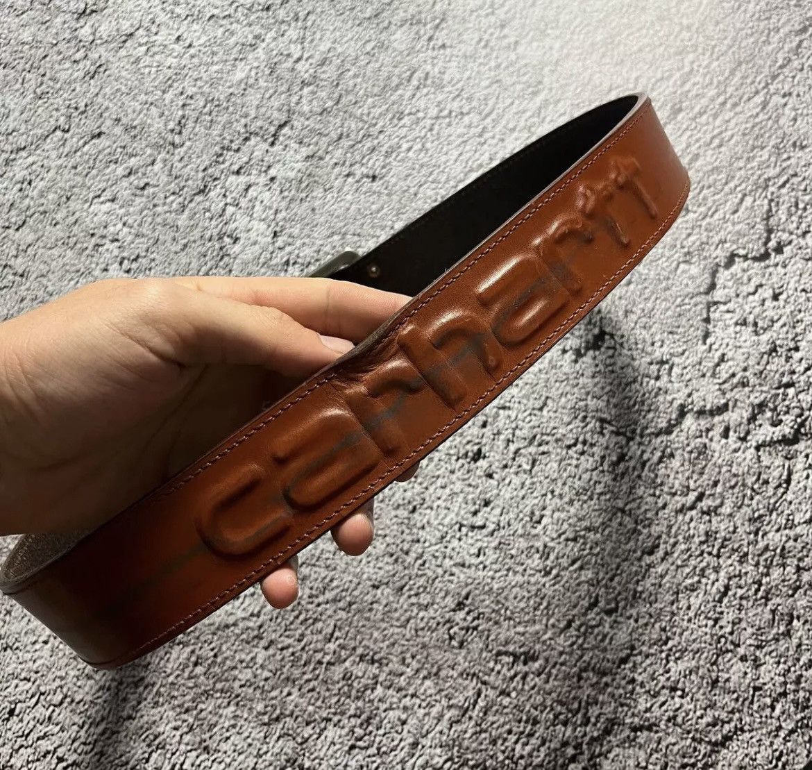 Carhartt × Vintage Carhartt Belt Vintage Brown Men's Size ONE SIZE - 1 Thumbnail