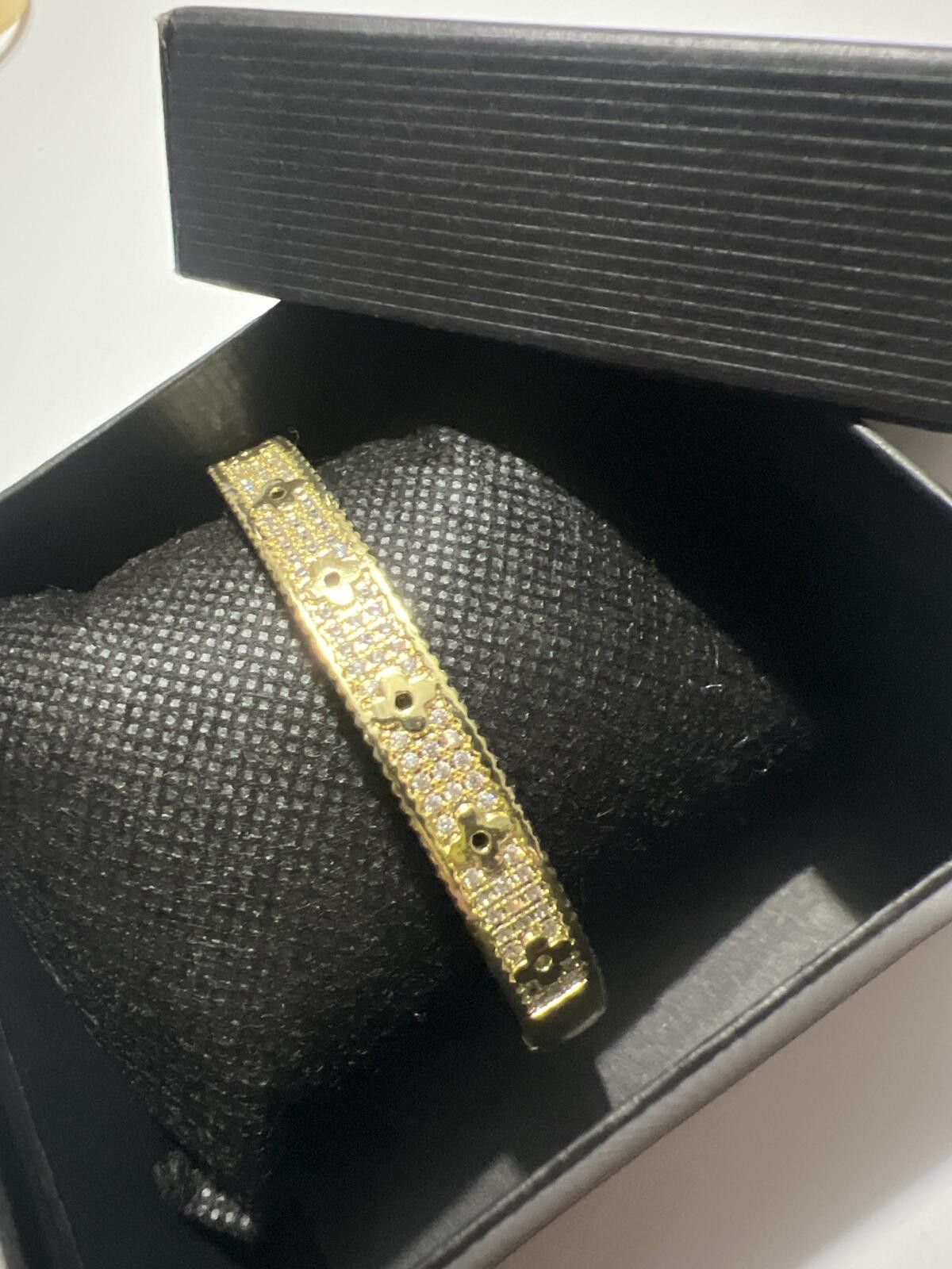 The Unbranded Brand 18K gold plated SS Elegant Gold Tone CZ & Flower Size ONE SIZE - 4 Thumbnail