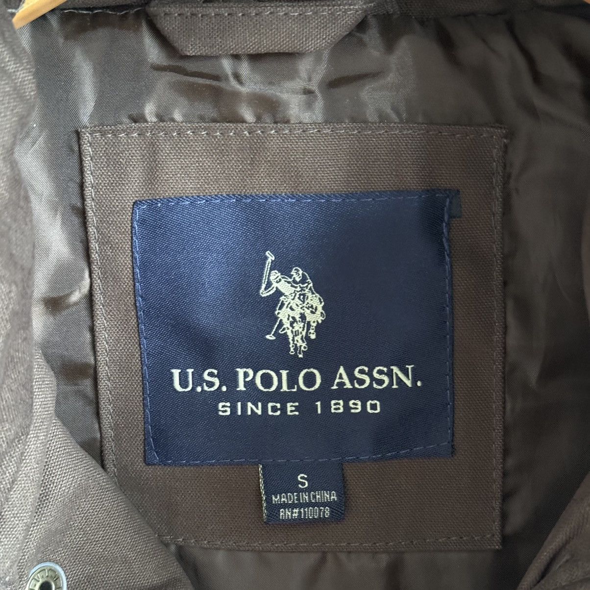 U.S. Polo Assn. × Vintage U.S. Polo Assn. Brown Vest Hooded Western Faux Leather Trim Size US S / EU 44-46 / 1 - 9 Thumbnail
