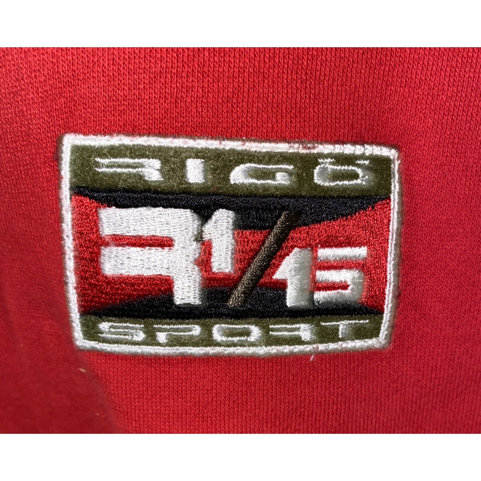 Vintage VINTAGE Rico Sport Mens Red Henley Shirt XL Fleece Lined Regular Size Red Sports Pattern Long Sleeve Cotton/Polyester Size US XL / EU 56 / 4 - 4 Thumbnail