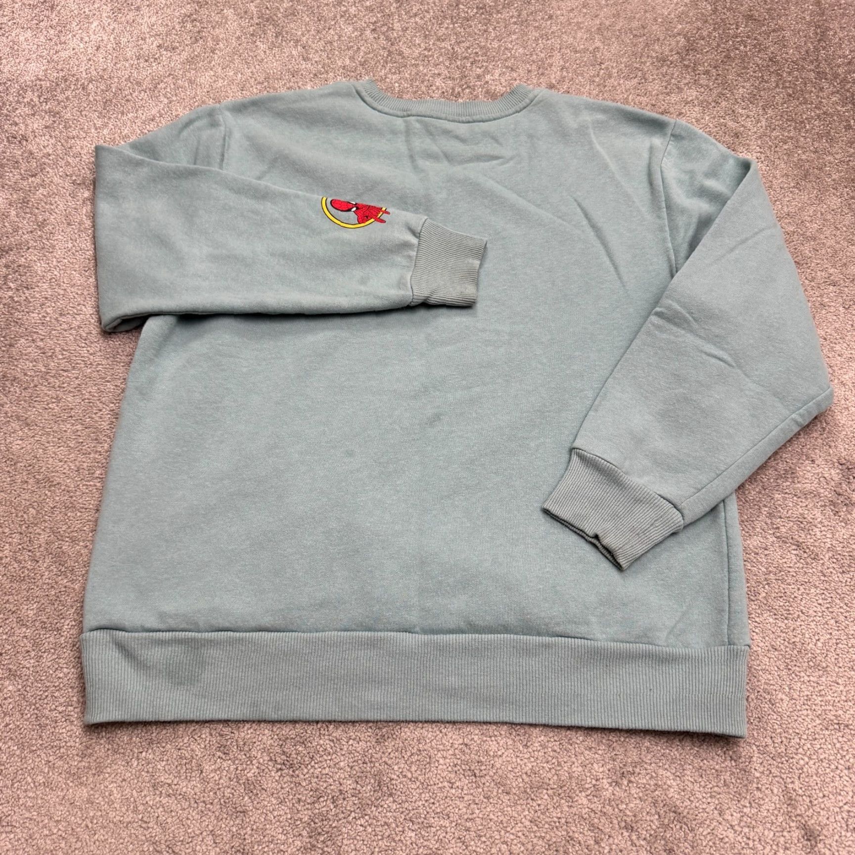 Vintage Marvel The Amazing Spider Man Graphic Pullover Sweatshirt Mens XL Teal Crew Neck Size US XL / EU 56 / 4 - 2 Thumbnail