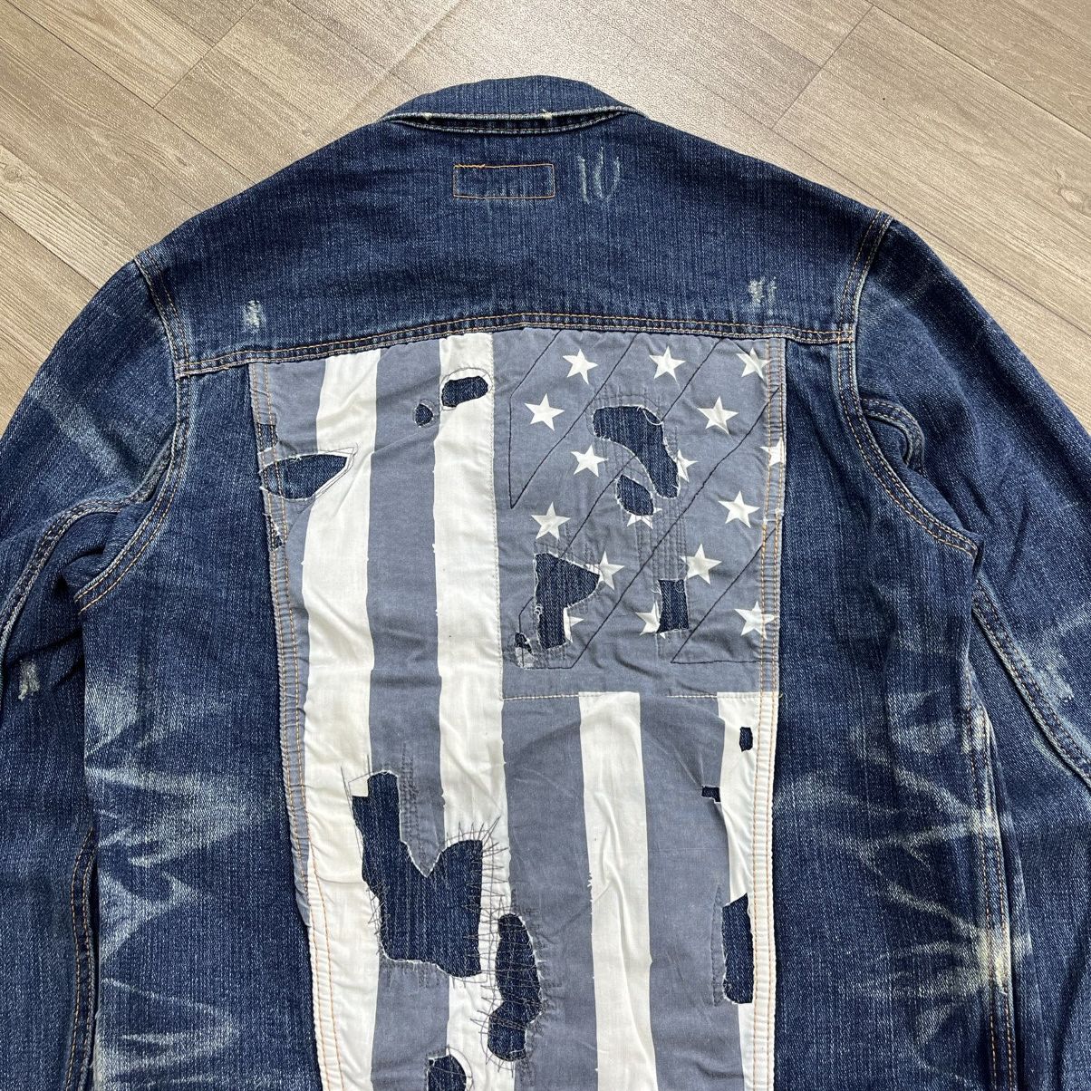 Denim & Supply Ralph Lauren Denim & Supply Ralph Lauren Distressed America Denim Jacket Size US M / EU 48-50 / 2 - 2 Thumbnail