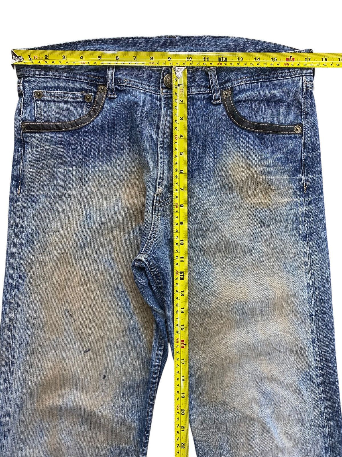 Japanese Brand Japanese Brand Mud Wash Style Straight Leg Jeans Size US 34 / EU 50 - 6 Thumbnail