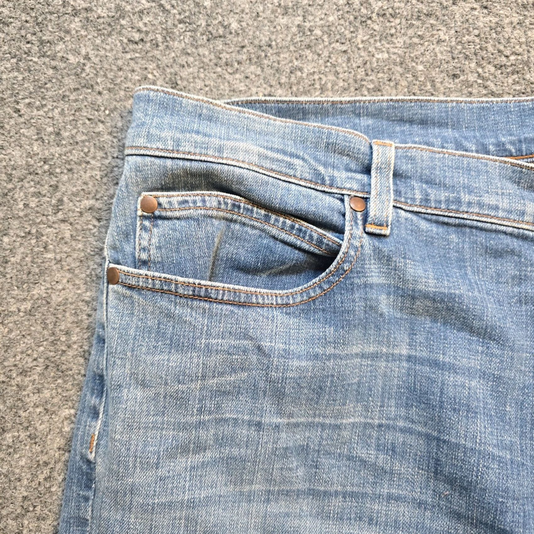 Eileen Fisher Eileen Fisher Jeans Women Size 16 Blue Denim Regular Tapered Stretch Pants Casual Preppy 5-Pocket Womens Size 38" / US 16 / IT 52 - 3 Thumbnail