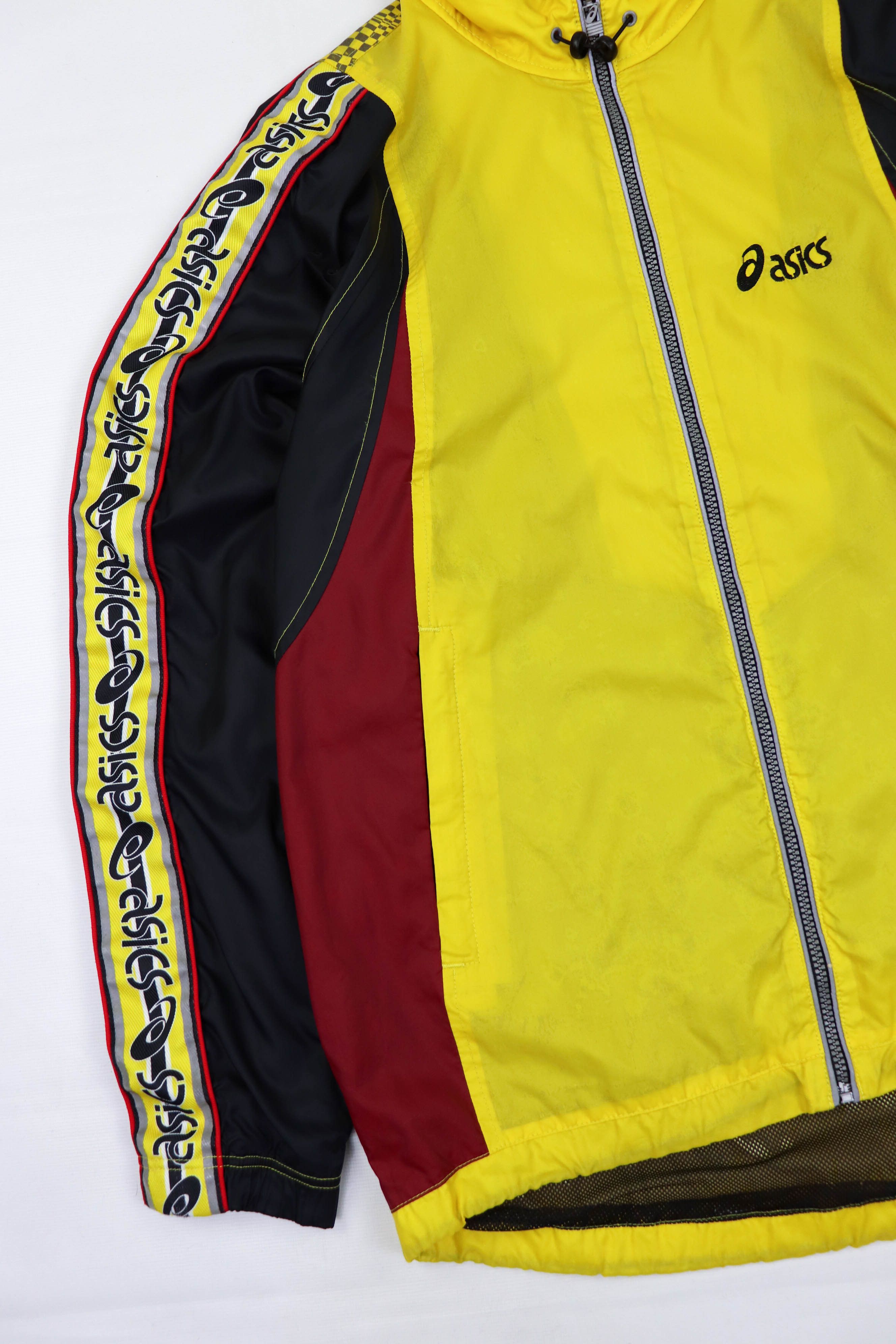 Asics Asics Vintage Reflective 3D Print Track Windbreaker Jacket Size US L / EU 52-54 / 3 - 7 Thumbnail