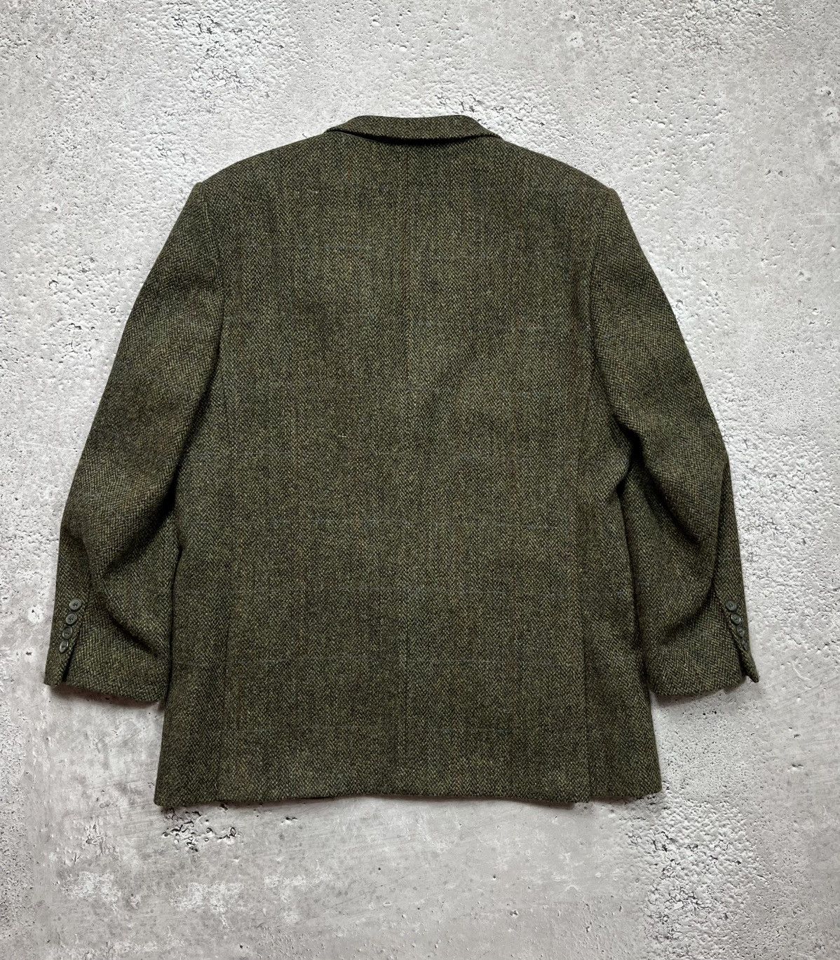 Harris Tweed Harris Tweed wool blazer brown herringbone R44 jacket Size 44R - 13 Thumbnail