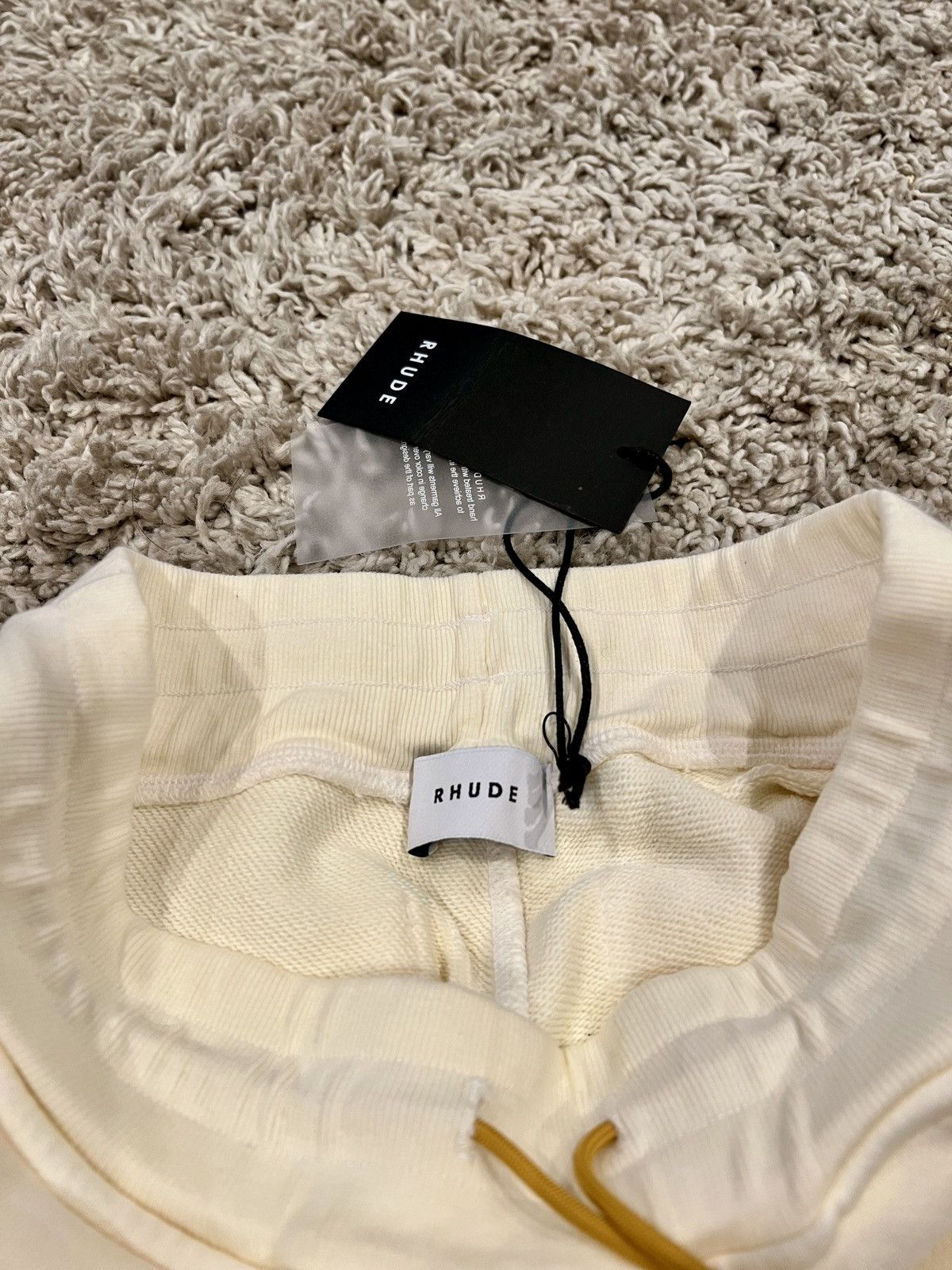 Rhude RHUDE Logo Lounge Pants White Size S Size US 29 - 4 Thumbnail