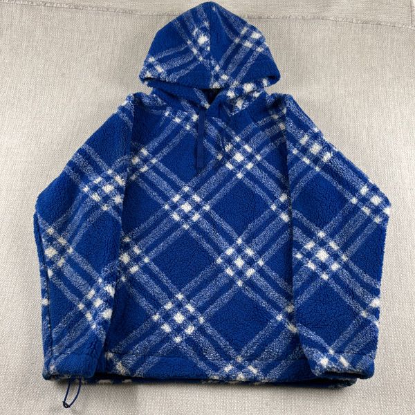 Burberry Burberry FW23 Plaid-Check Pattern Fleece Pullover Hoodie Size US S / EU 44-46 / 1 - 1 Thumbnail