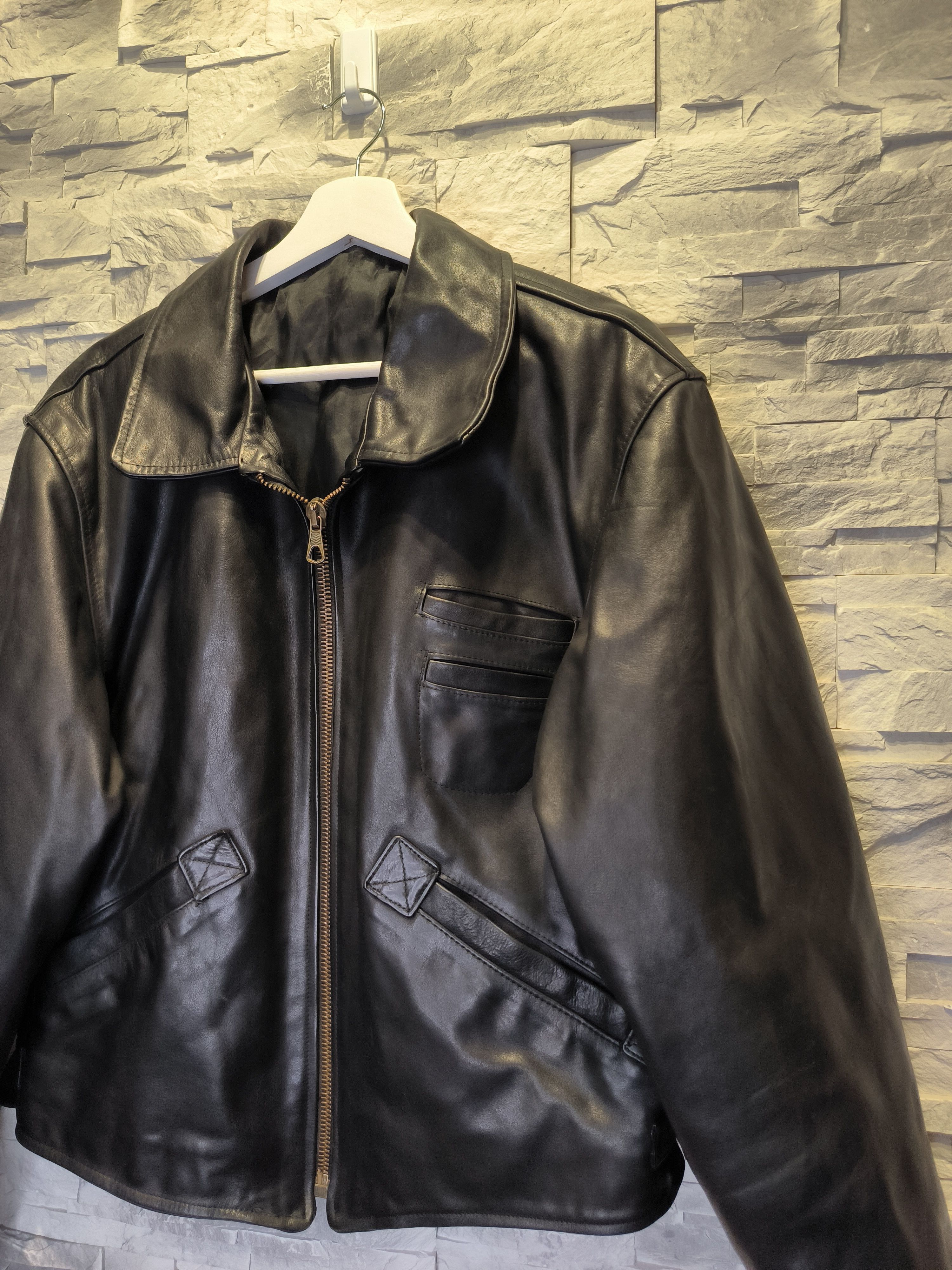 Vera Pelle Vera Pelle Motor Jacket Leather Black Vintage Size US XS / EU 42 / 0 - 2 Thumbnail