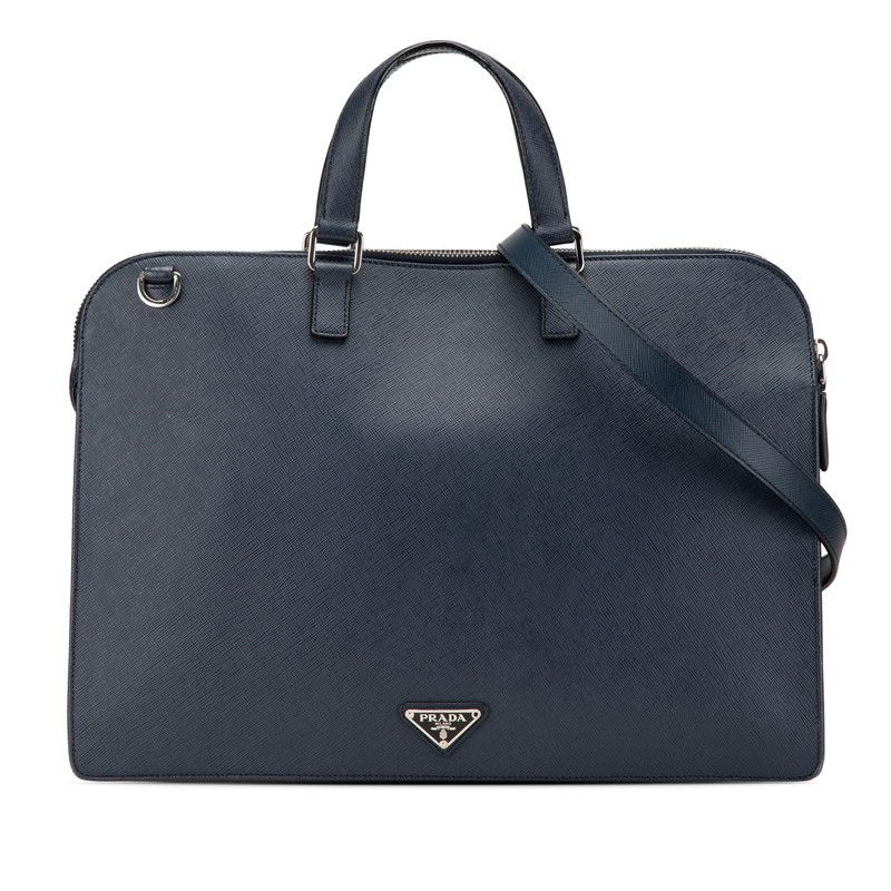 Prada Prada Saffiano 2way business bag Leather Business Bag