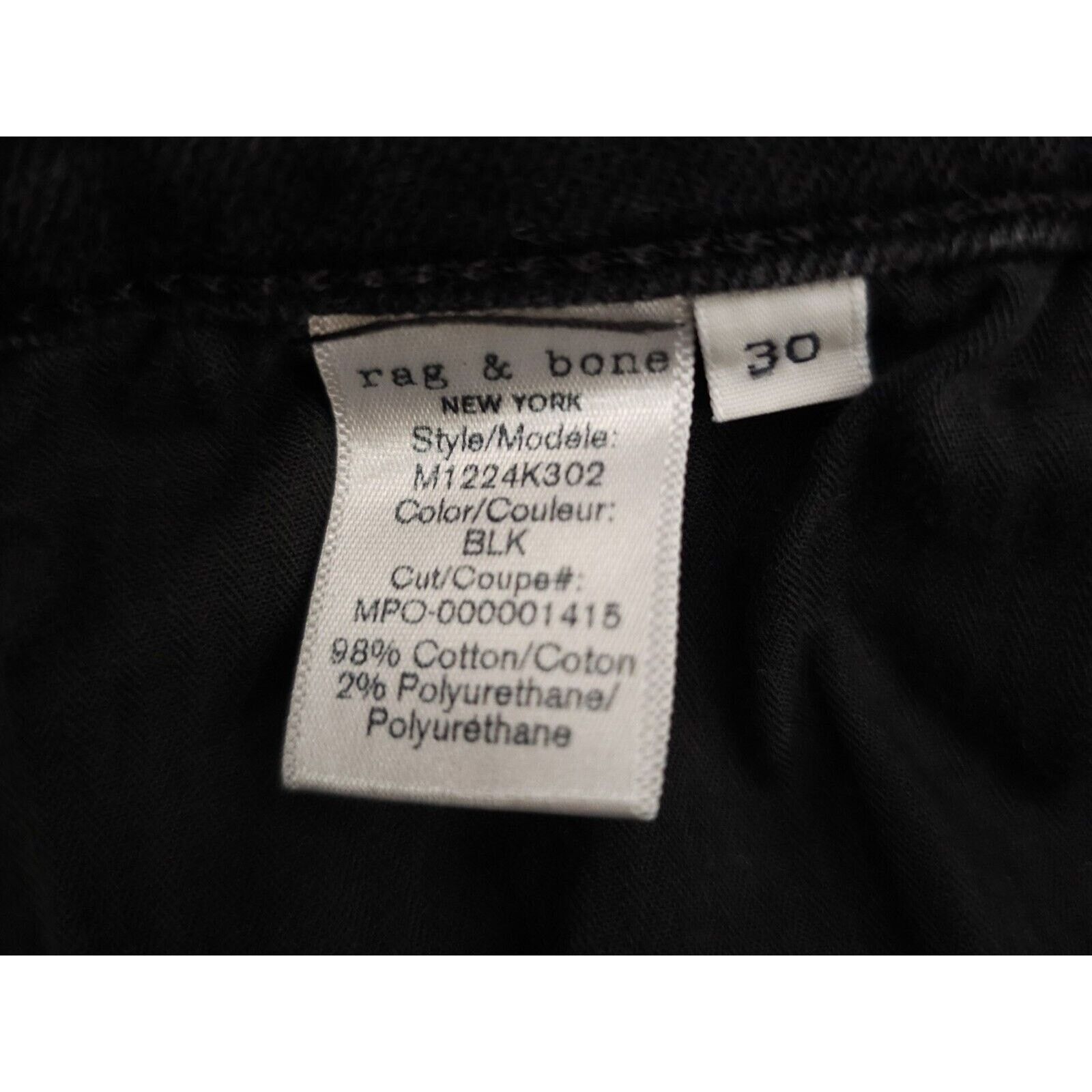 Rag & Bone Rag & Bone Mens Fit 1 Extra Slim Button Fly Jeans 30×33 Size US 30 / EU 46 - 10 Thumbnail