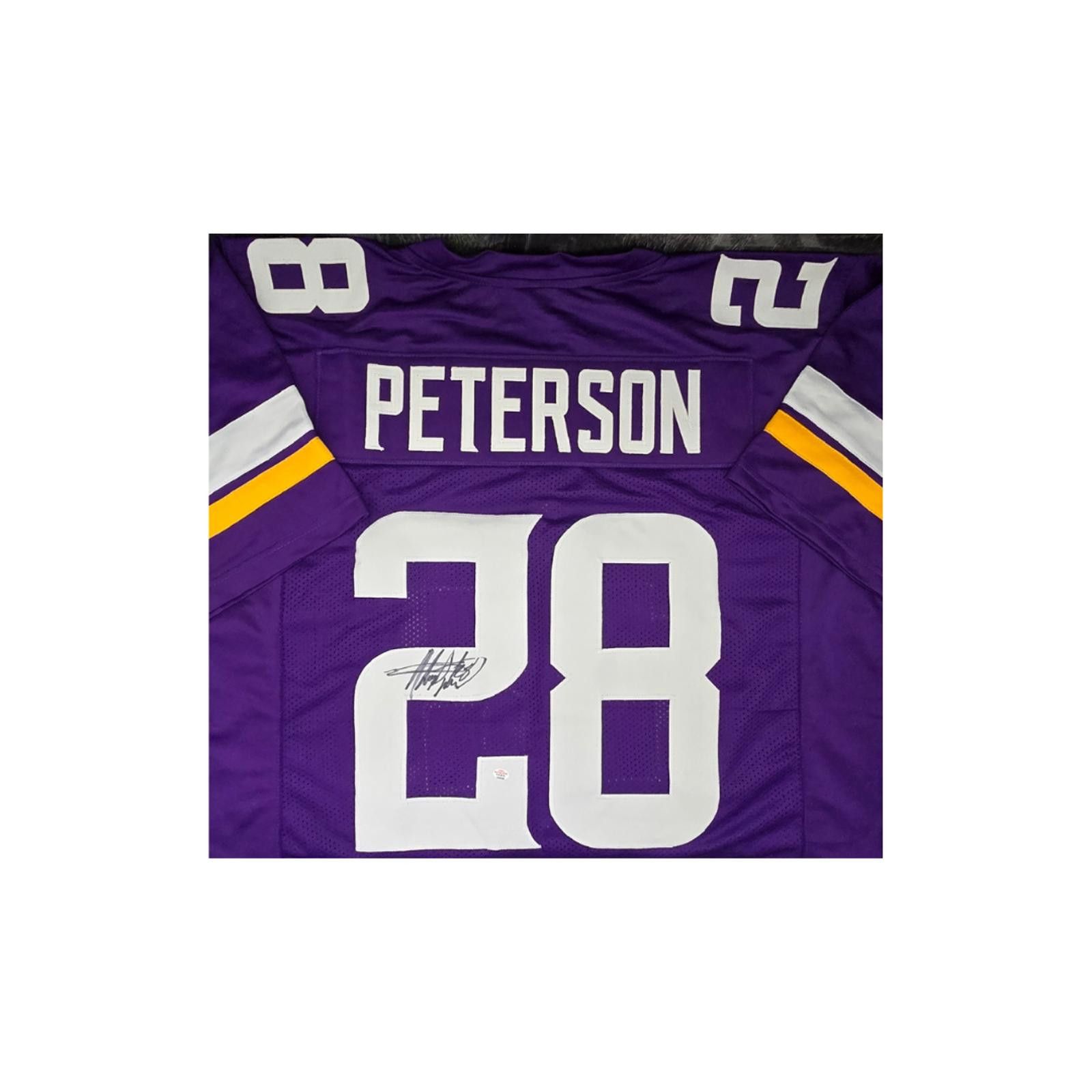 Other Adrian Peterson autographed football jersey COA (XL) Size ONE SIZE - 3 Thumbnail