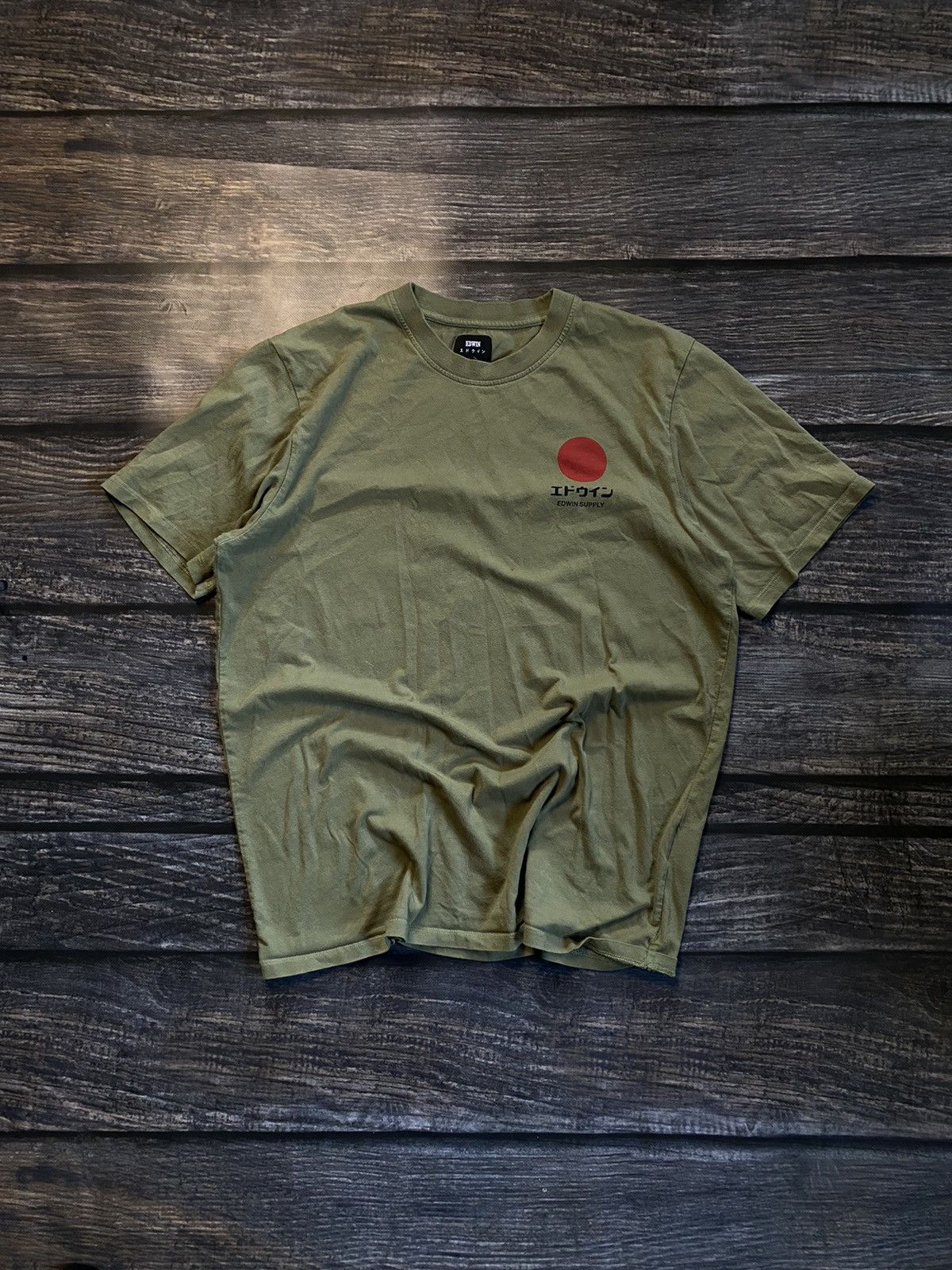 Edwin × Japanese Brand ⚡️EDWIN JAPAN FLAG TEE Size US M / EU 48-50 / 2 - 1 Thumbnail