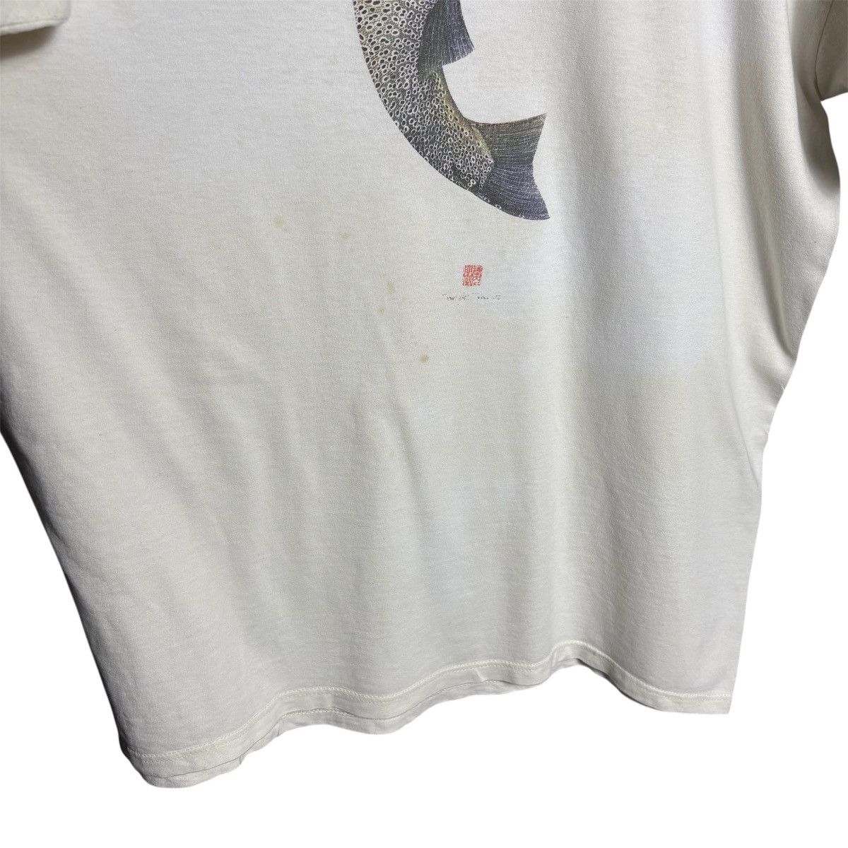 Vintage Vintage 90s Fishing Big Fish Graphic T-Shirt / USA Size US L / EU 52-54 / 3 - 7 Thumbnail