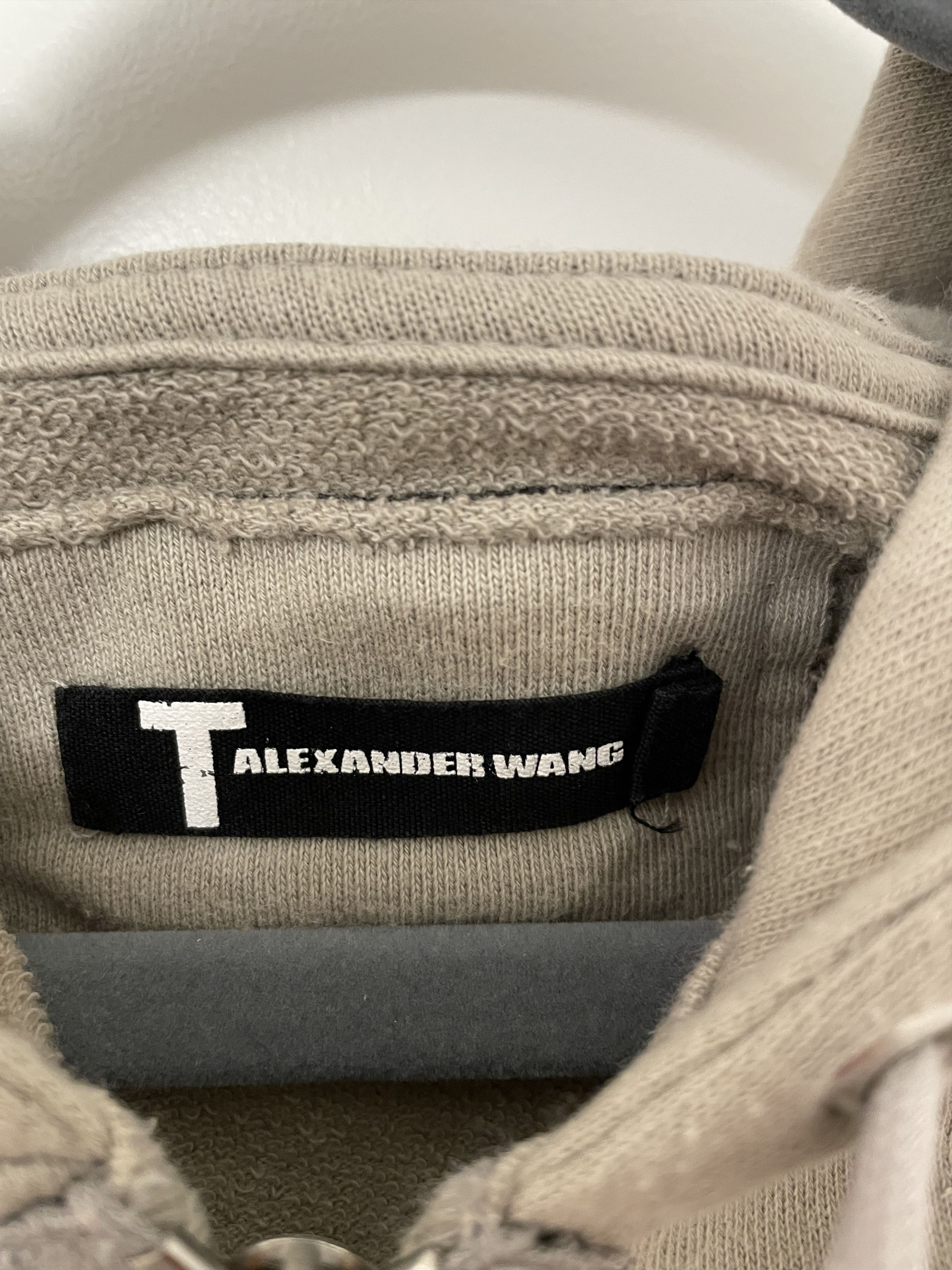 T by Alexander Wang T by Alexander Wang Cream Zip Up Hoodie Size US XS / EU 42 / 0 - 4 Thumbnail