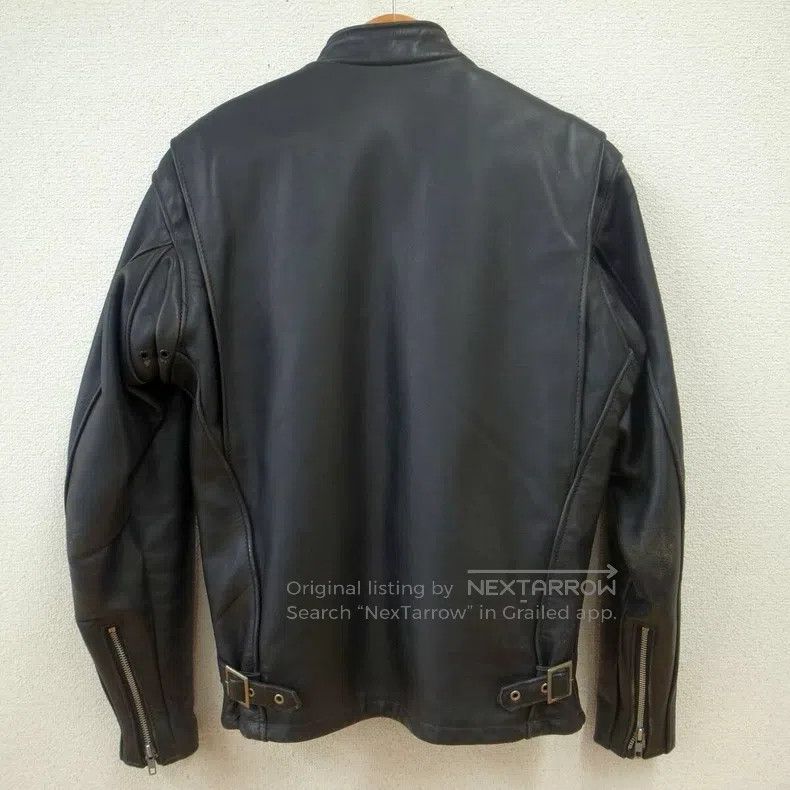 Schott Schott Straight stand-up collar leather jacket Size US XXS / EU 40 - 2 Thumbnail