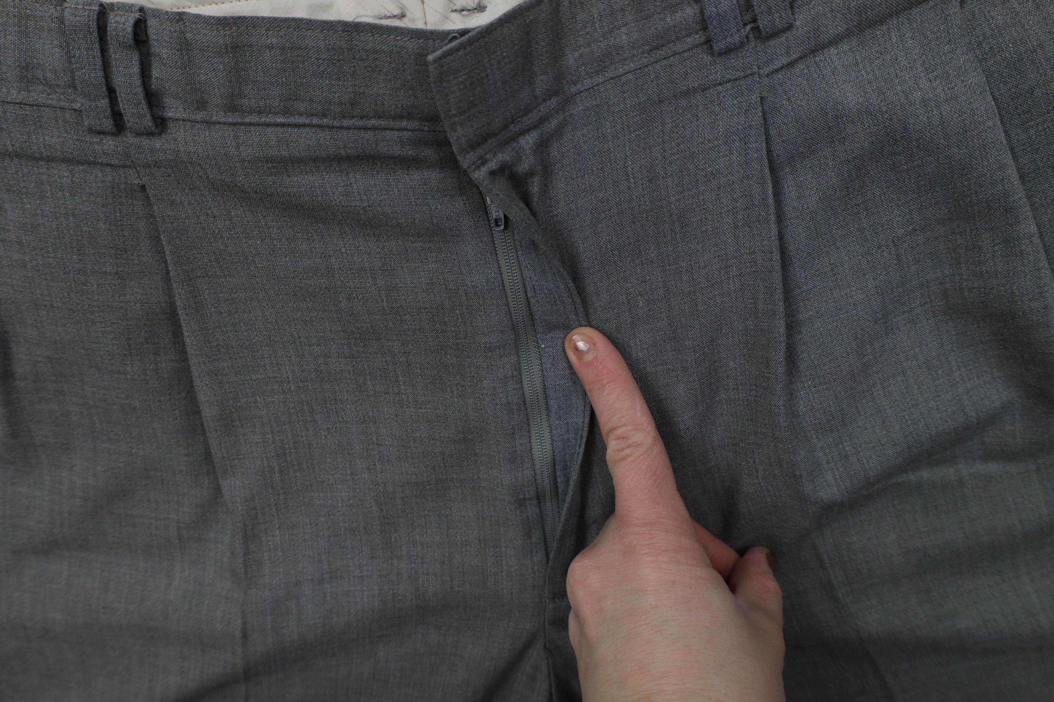 Vintage Vintage 70s Streetwear Blend Chambray Chino Pants Gray Size US 34 / EU 50 - 7 Thumbnail