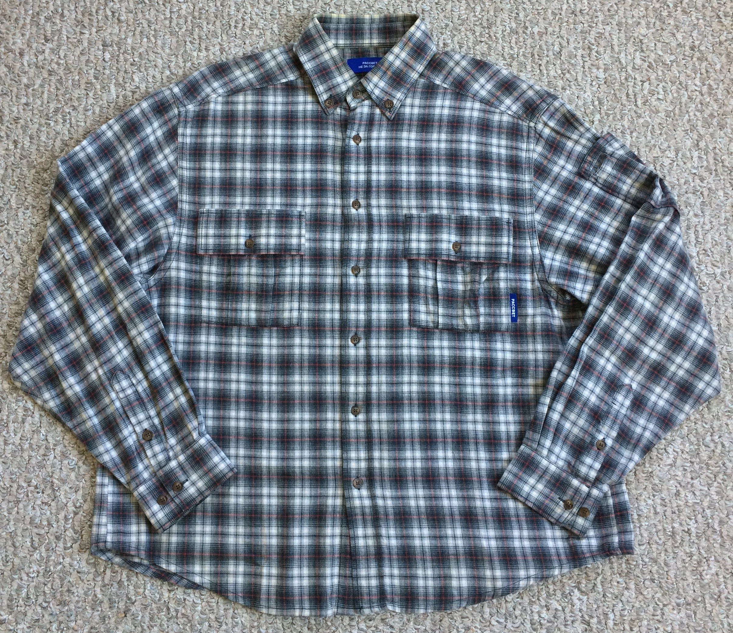 PACCBET PACCBET Check Flannel Button Up Shirt Size US M / EU 48-50 / 2 - 1 Thumbnail
