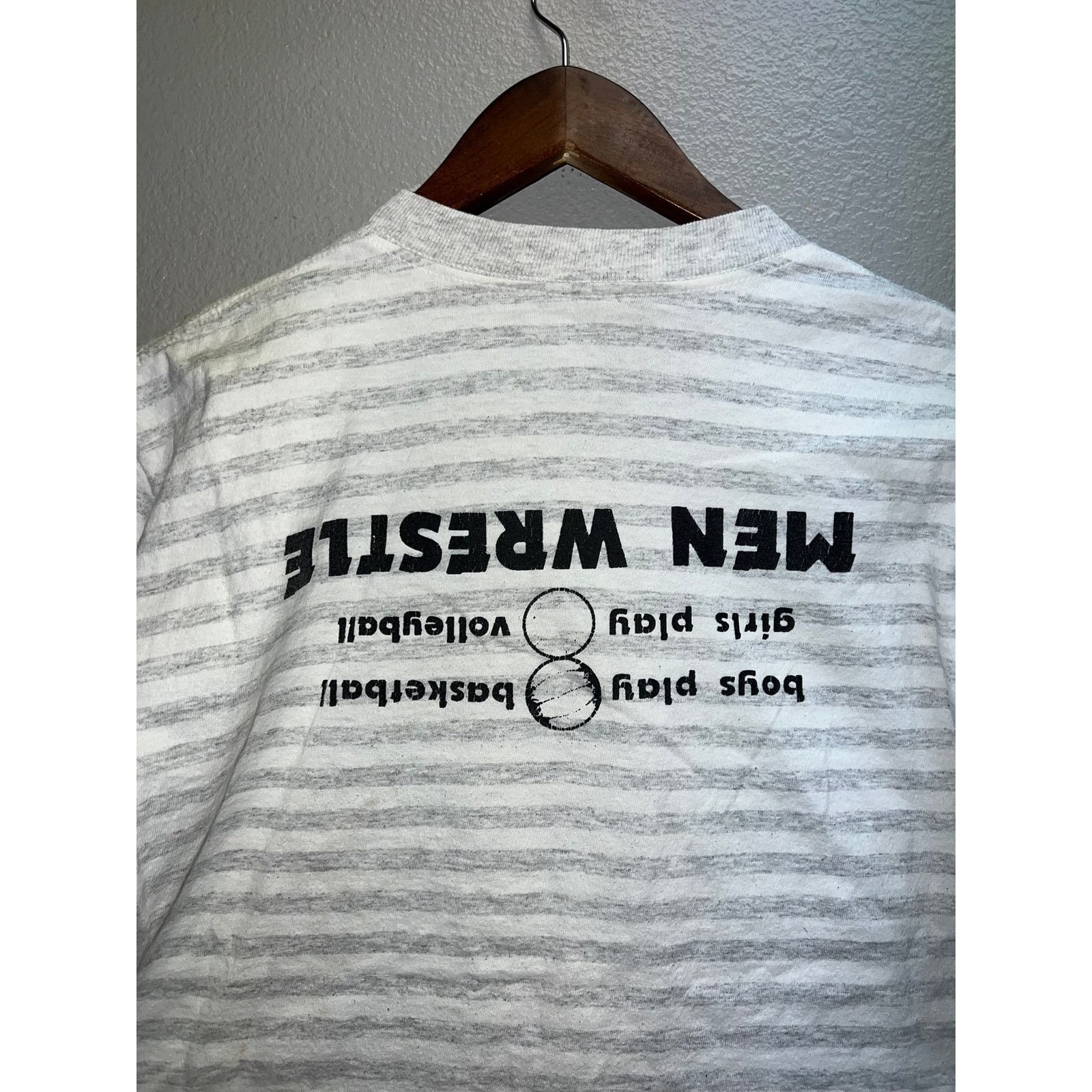 Vintage Vintage Wrestling Shirt Men Wrestle Gray Tee 90s M Size US M / EU 48-50 / 2 - 8 Thumbnail