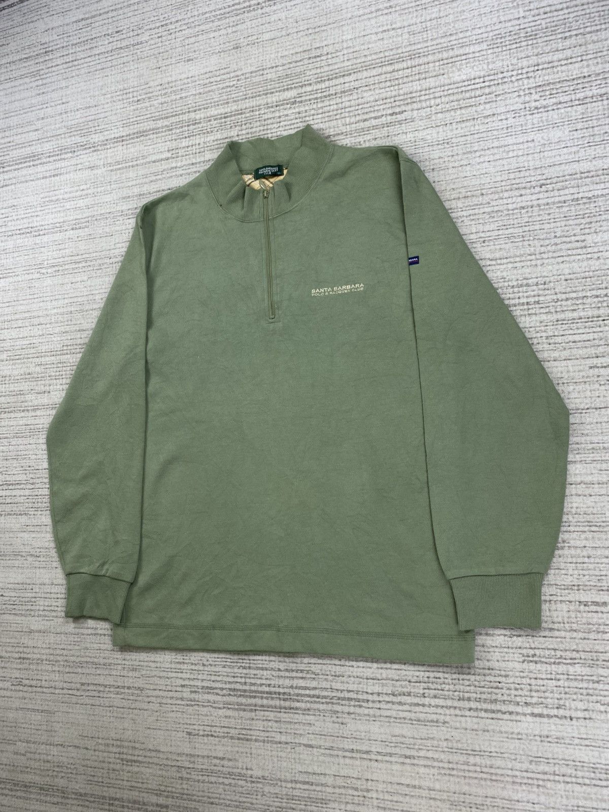 Vintage 90s Santa Barbara Polo Club Halfzipper Shirt