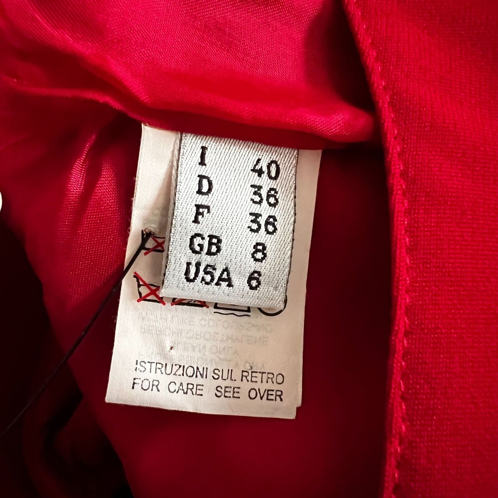 Moschino MOSCHINO CHEAP AND CHIC Red Sleeveless Mini Dress, US6/IT40 Size M / US 6-8 / IT 42-44 - 5 Thumbnail