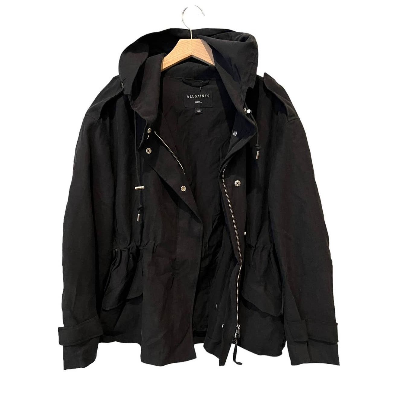 Allsaints ALLSAINTS Kelsie Nilba Hooded Jacket Size Small Size S / US 4 / IT 40 - 8 Thumbnail