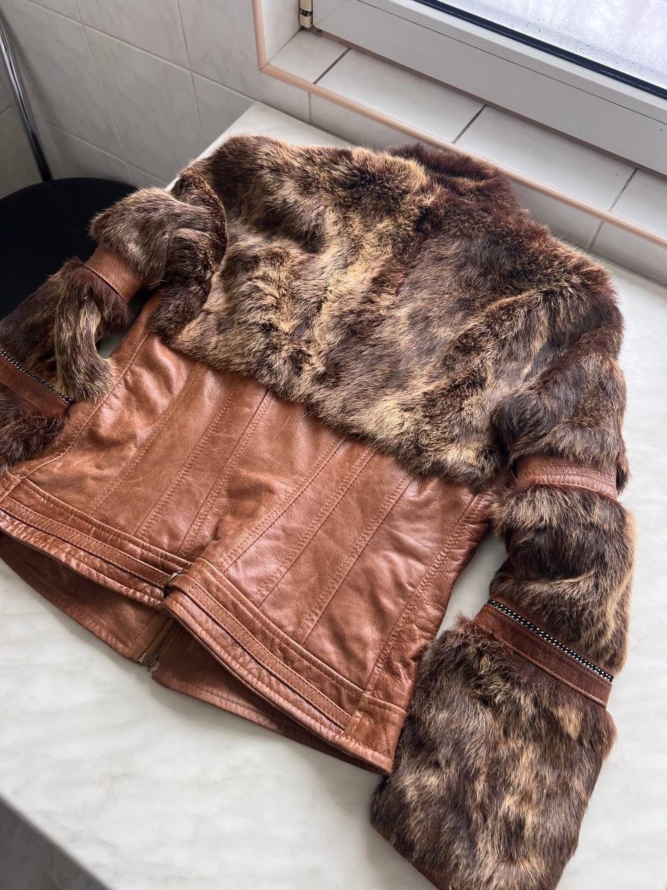 Other Italian biker leather fur jacket Size S / US 4 / IT 40 - 15 Thumbnail