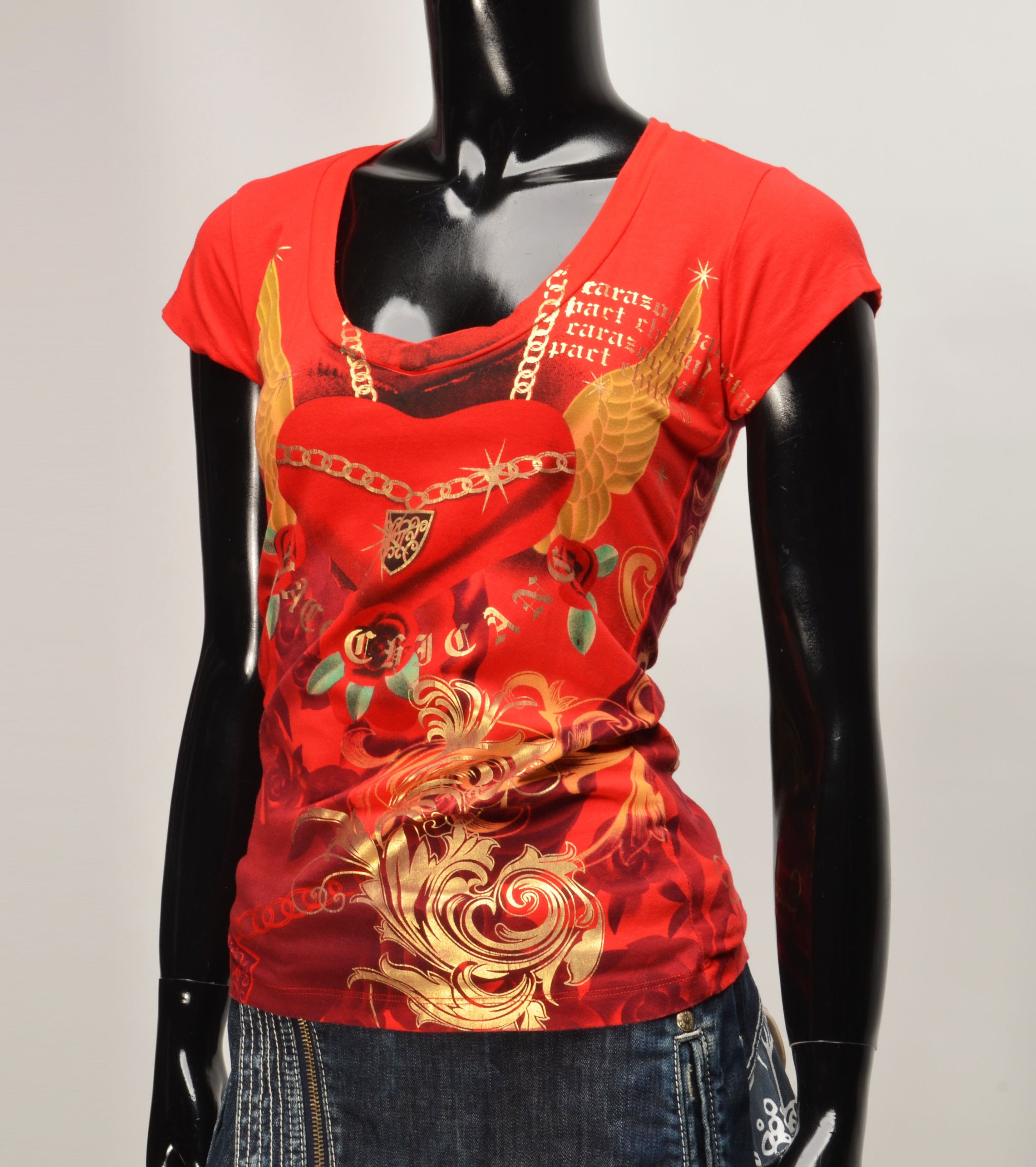 Christian Audigier Paco Chicano by Christian Audigier Y2K Tattoo Glam Top Size S / US 4 / IT 40 - 2 Thumbnail