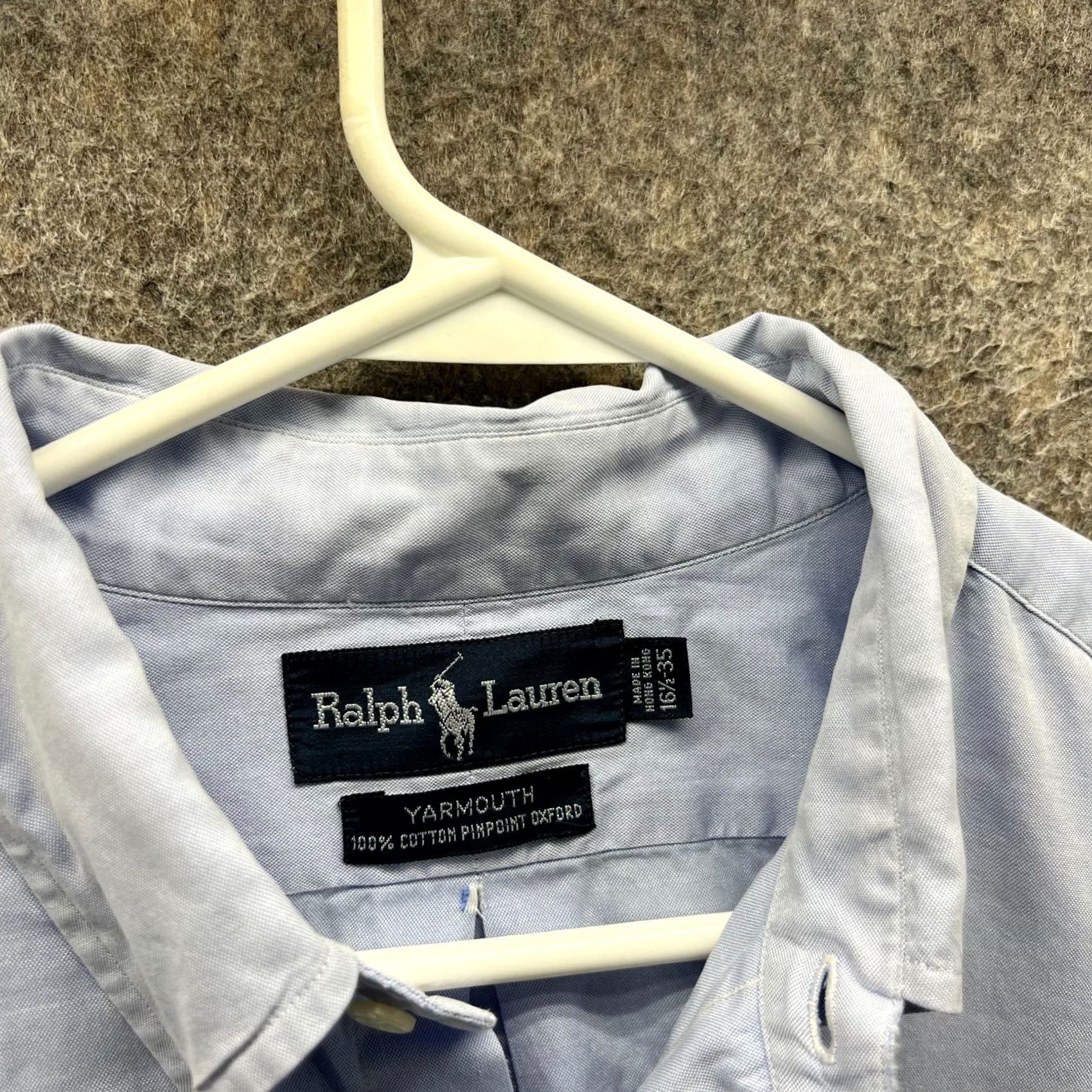 Polo Ralph Lauren Vintage Polo Ralph Lauren Shirt Men 16.5 Blue Button-Down OCBD Preppy Oxford Yarmouth OCBD Shirt Size US XL / EU 56 / 4 - 7 Thumbnail