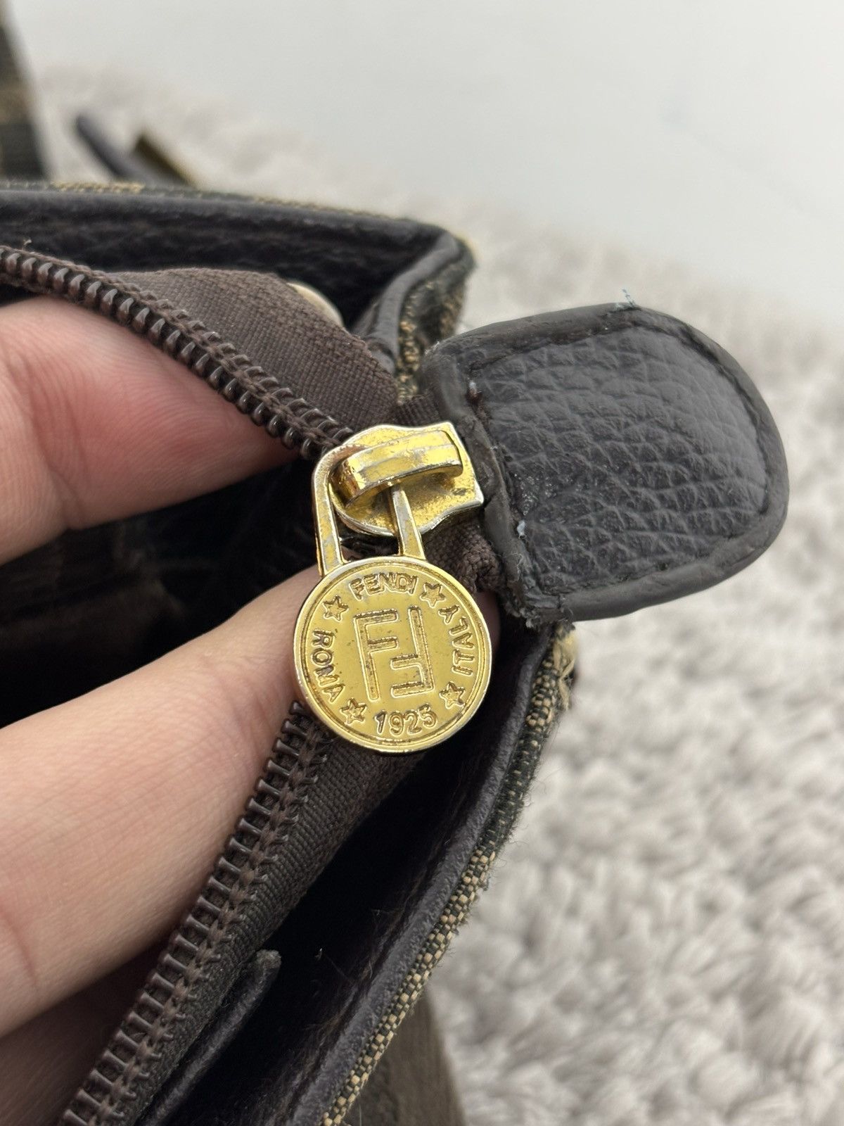 Fendi Fendi Hand Bag Zucca Monogram Vintage Very rare ❤️‍🔥 Size ONE SIZE - 18 Thumbnail
