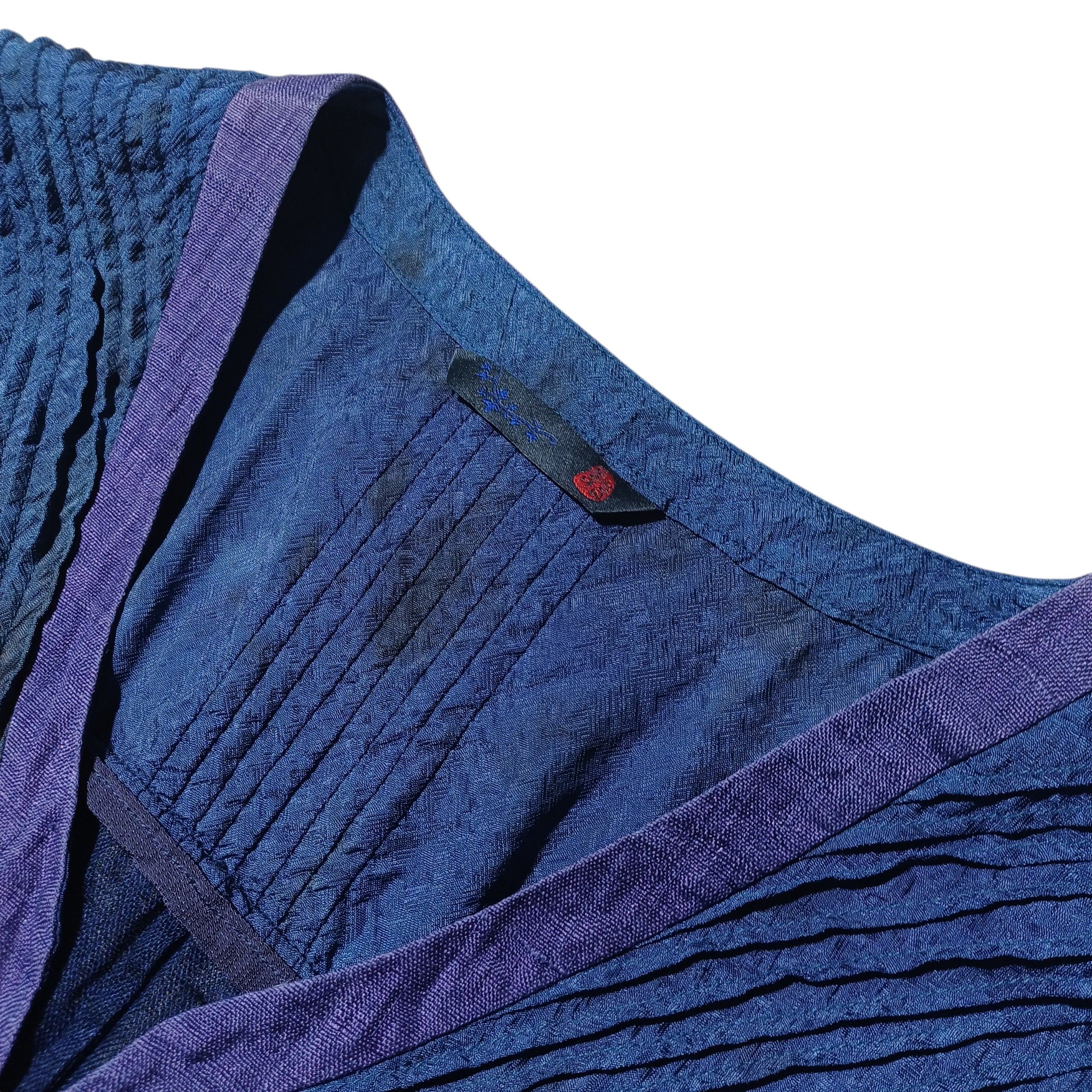 Other Dolsilnai Modern Hanbok Indigo Linen Vest Size L / US 10 / IT 46 - 3 Thumbnail