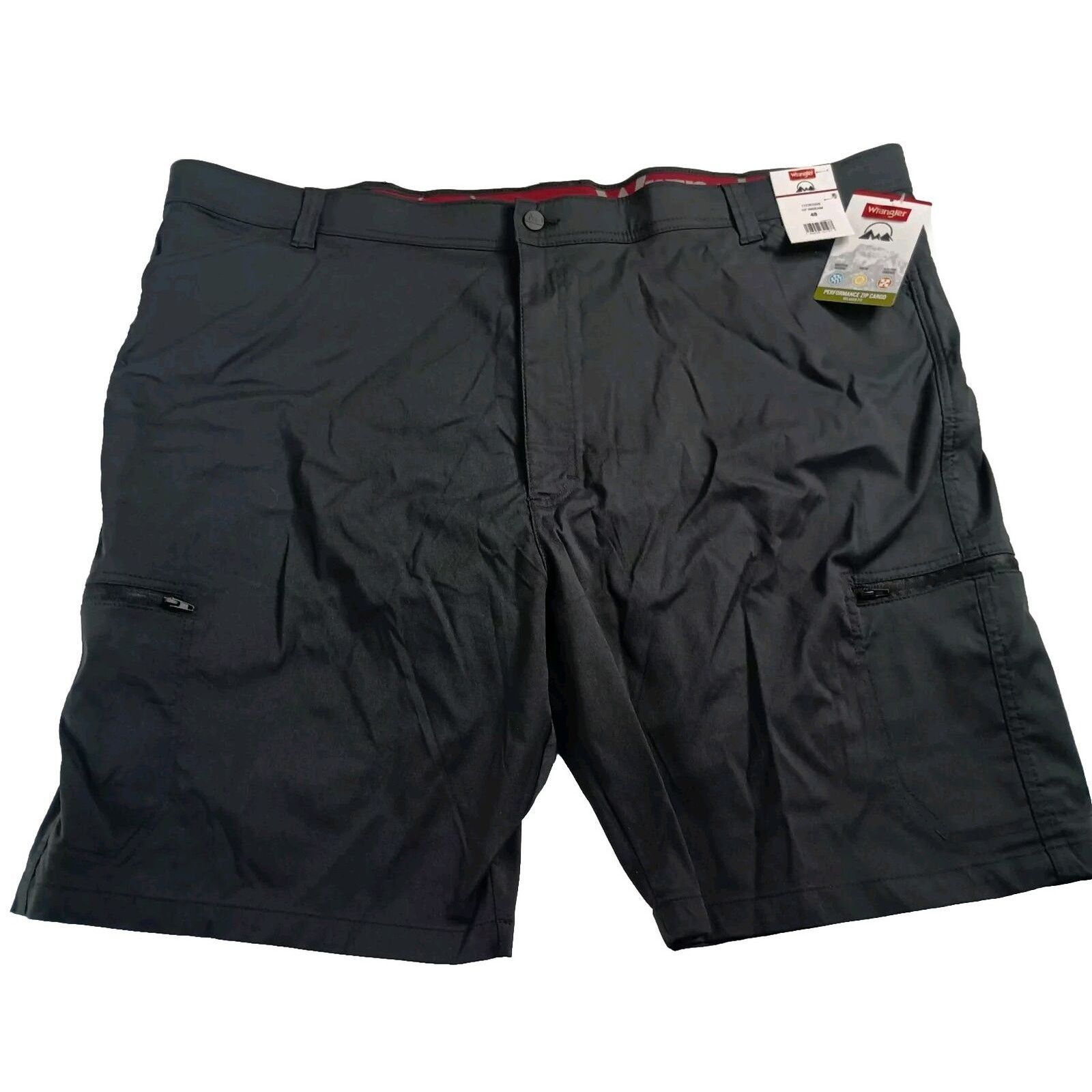 Wrangler Wrangler Cargo Shorts Relaxed Fit Men's 48 Black 10” inseam Size US 44 / EU 60 - 1 Thumbnail